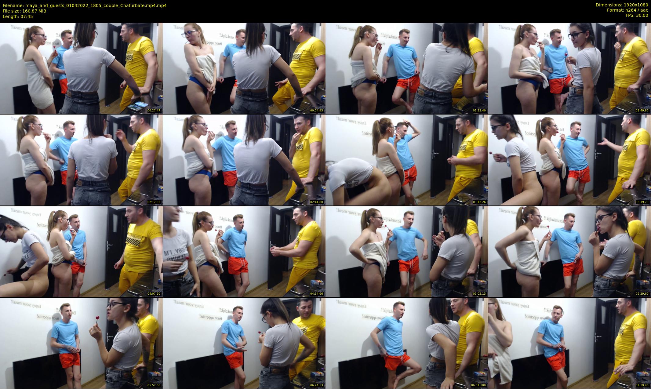 maya_and_guests — 8 minute Chaturbate couple cam show recording, 1080p, Apr 1, 2022