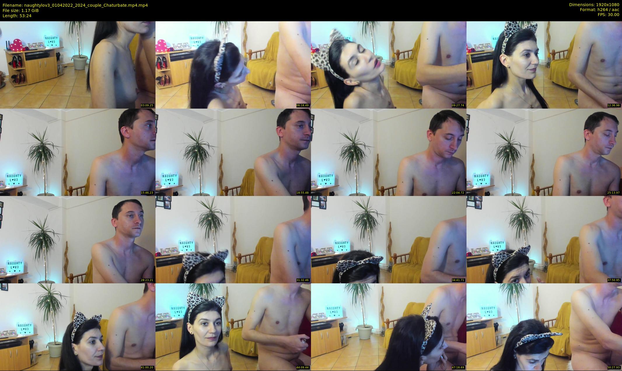 naughtylov3 — 54 minute Chaturbate couple cam show recording, 1080p, Apr 1, 2022