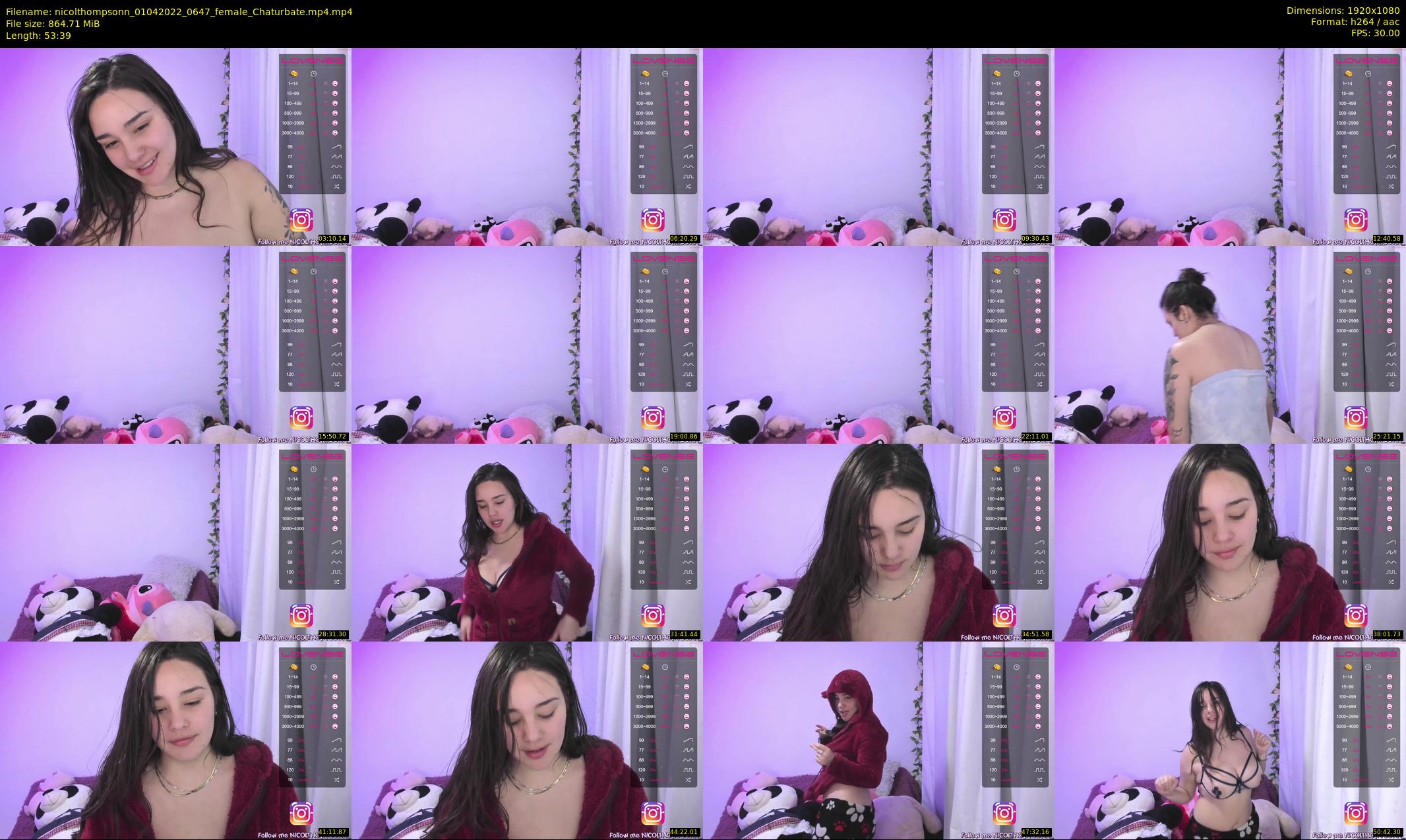 nicolthompsonn — 54 minute Chaturbate female cam show recording, 1080p, Apr 1, 2022