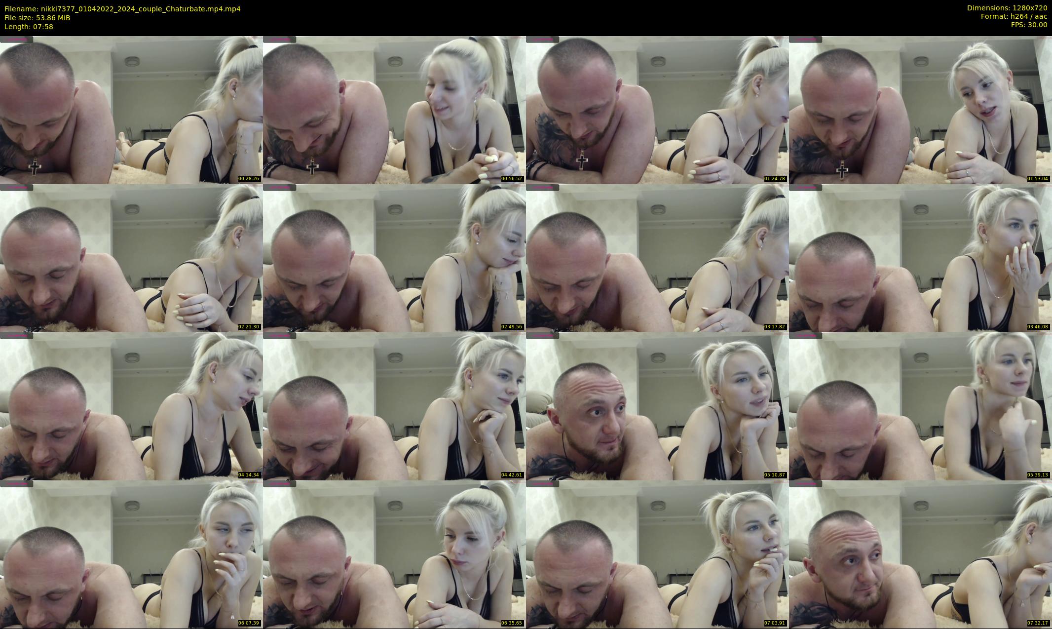 nikki7377 — 8 minute Chaturbate couple cam show recording, 720p, Apr 1, 2022