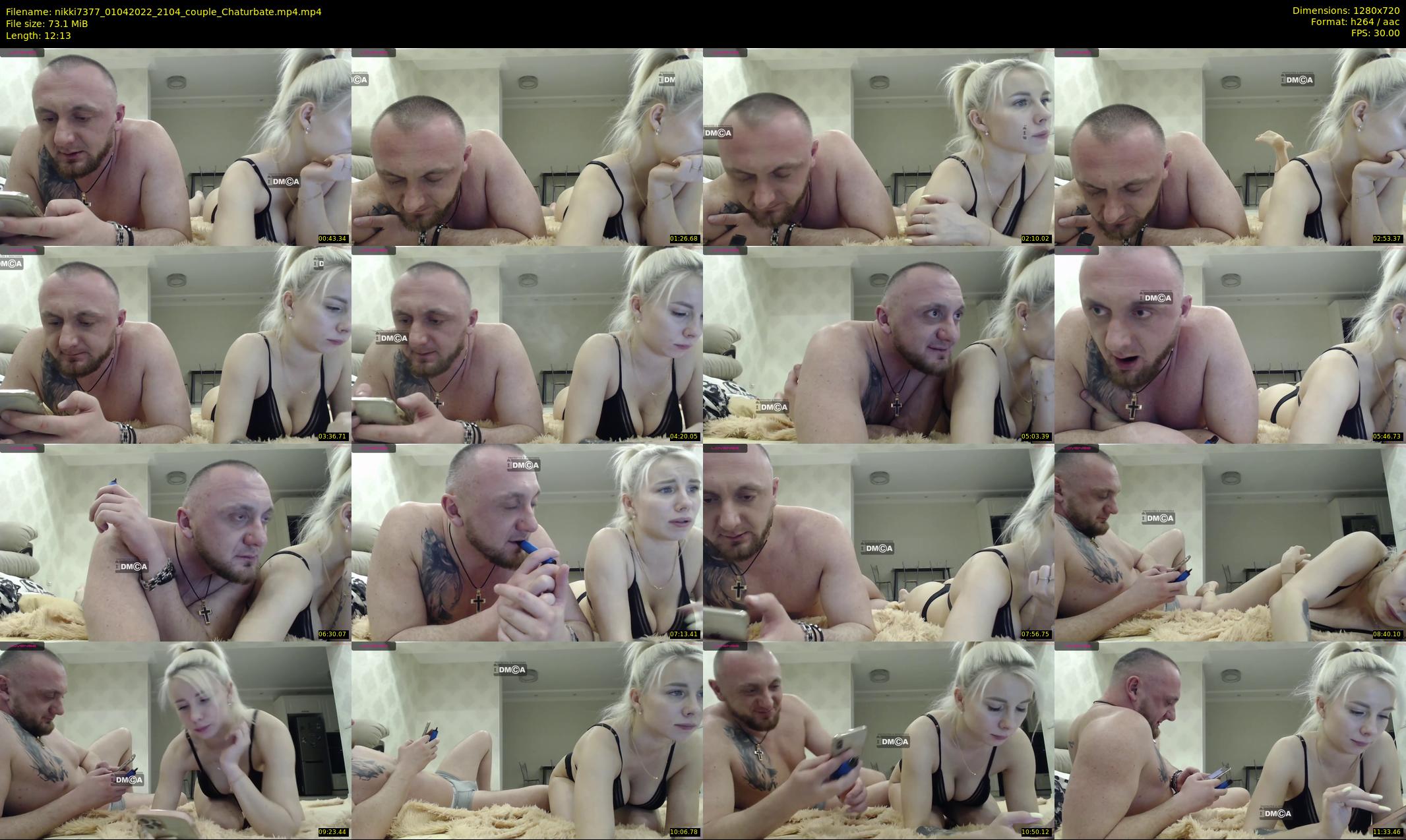 nikki7377 — 13 minute Chaturbate couple cam show recording, 720p, Apr 1, 2022