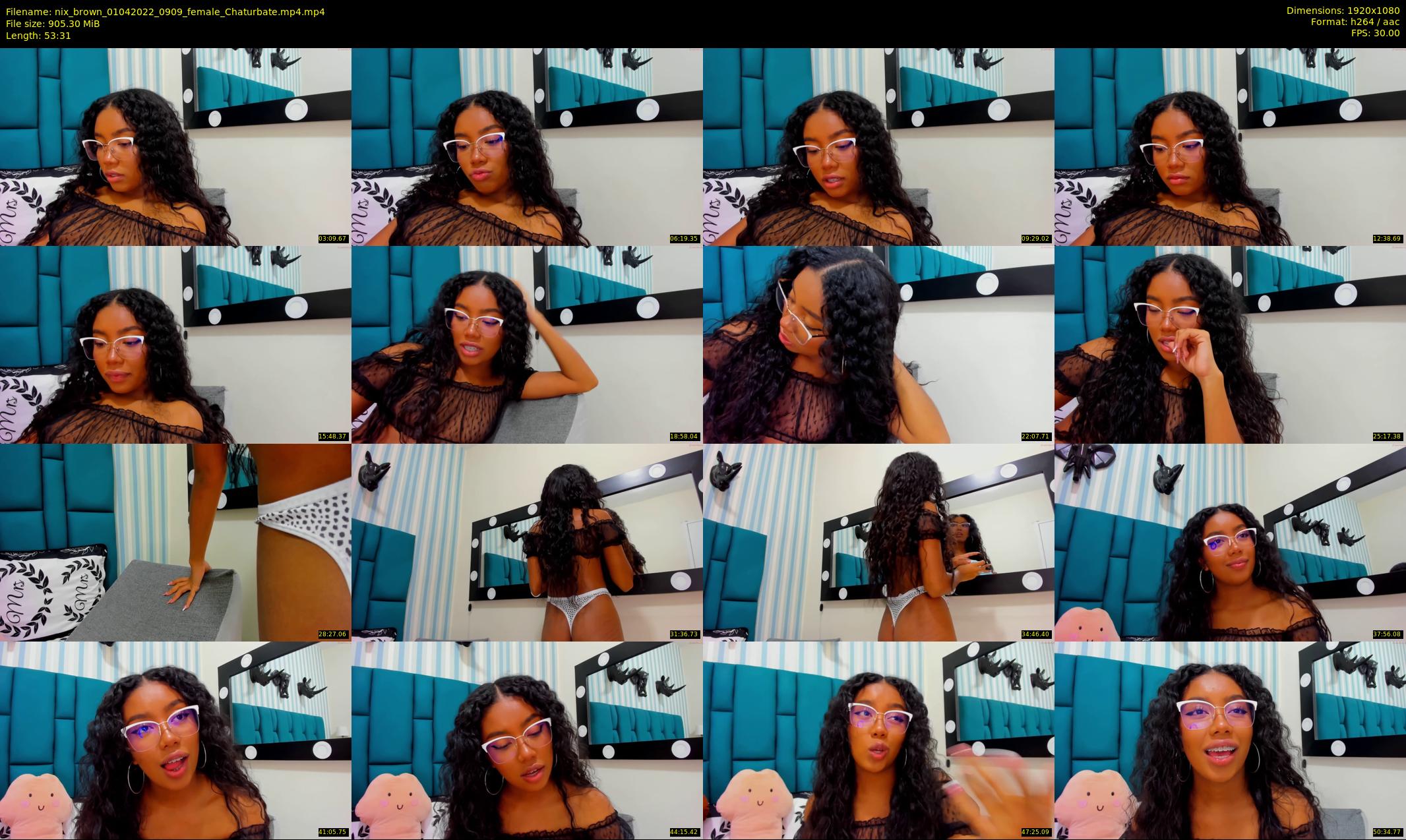 nix_brown — 54 minute Chaturbate female cam show recording, 1080p, Apr 1, 2022