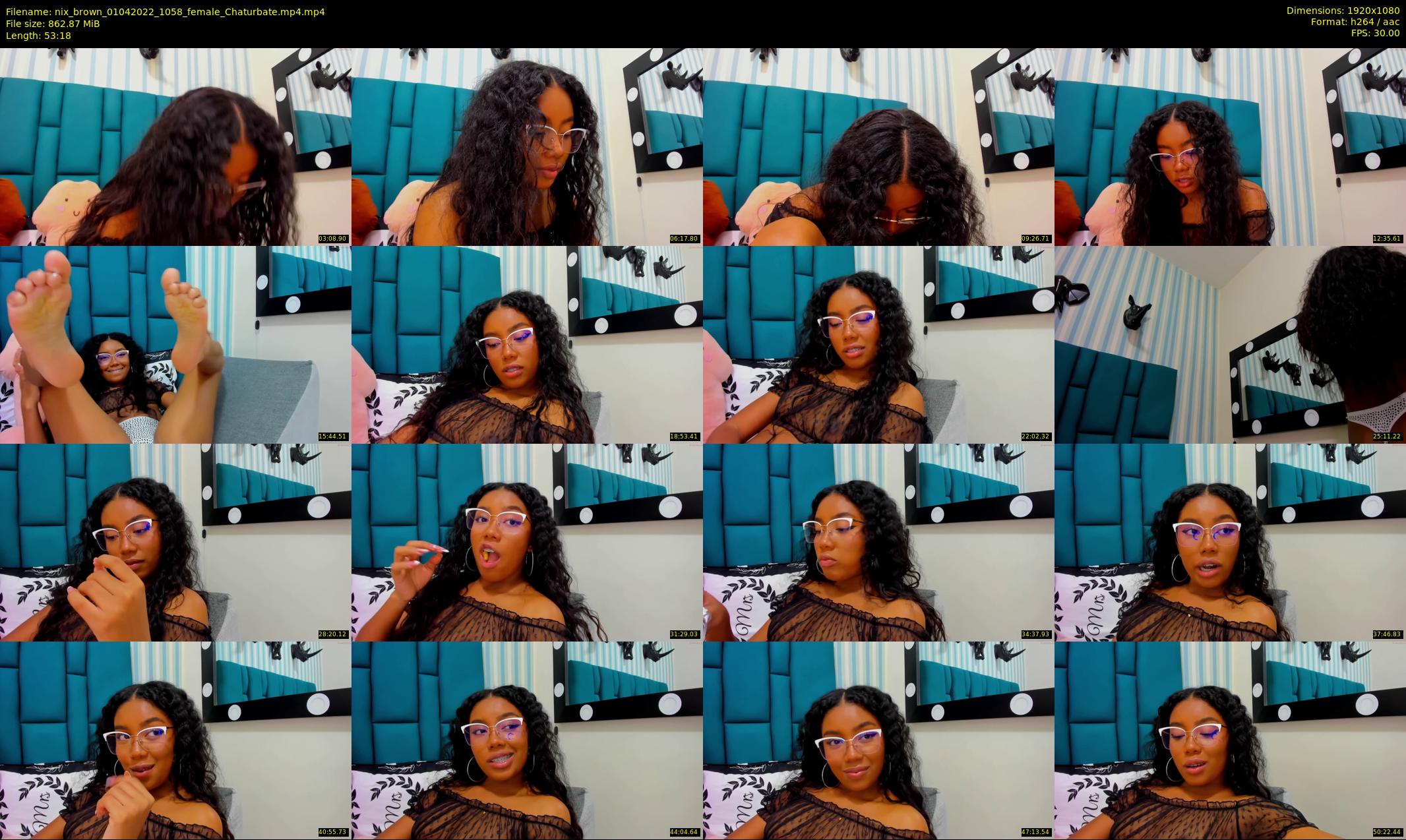 nix_brown — 54 minute Chaturbate female cam show recording, 1080p, Apr 1, 2022