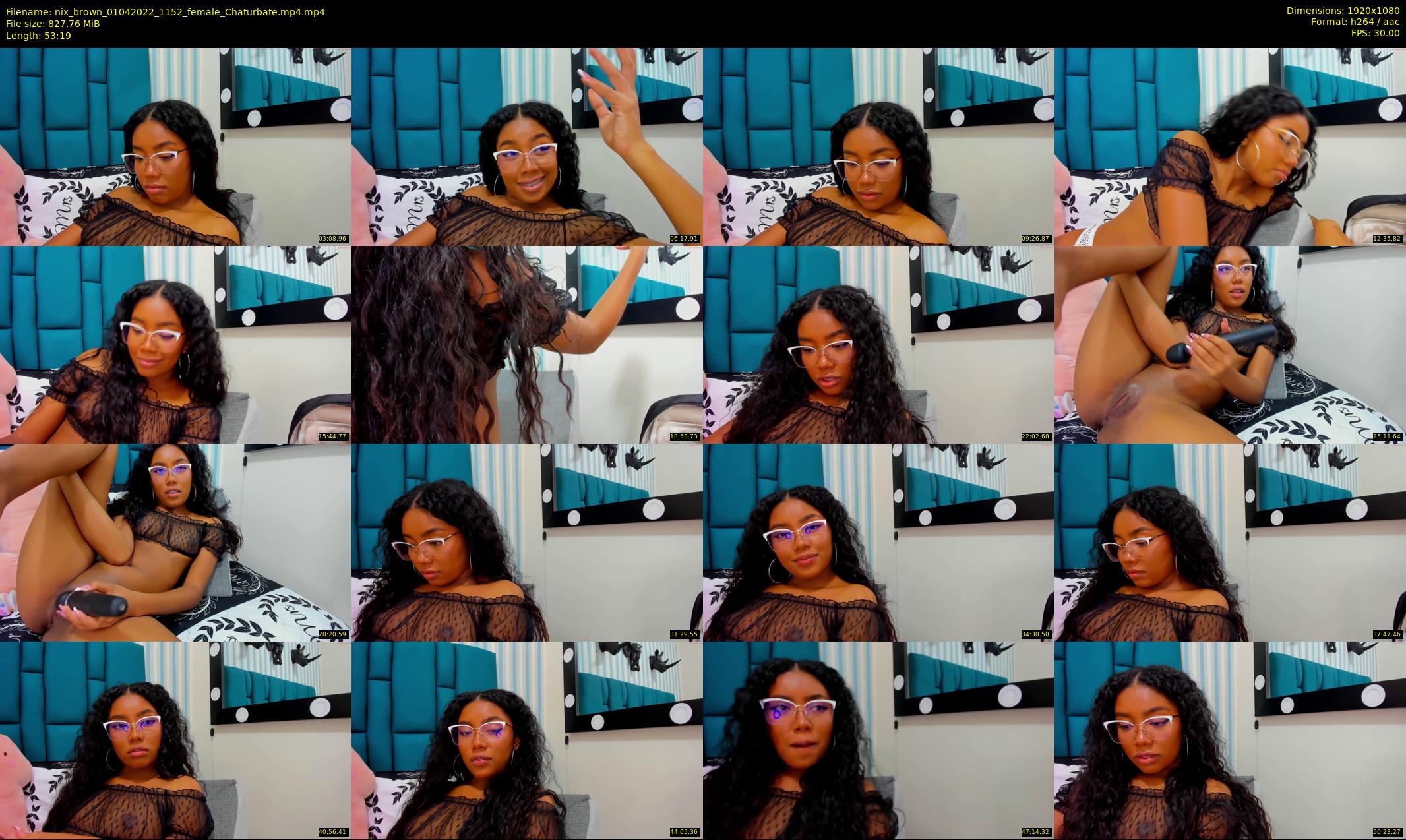 nix_brown — 54 minute Chaturbate female cam show recording, 1080p, Apr 1, 2022