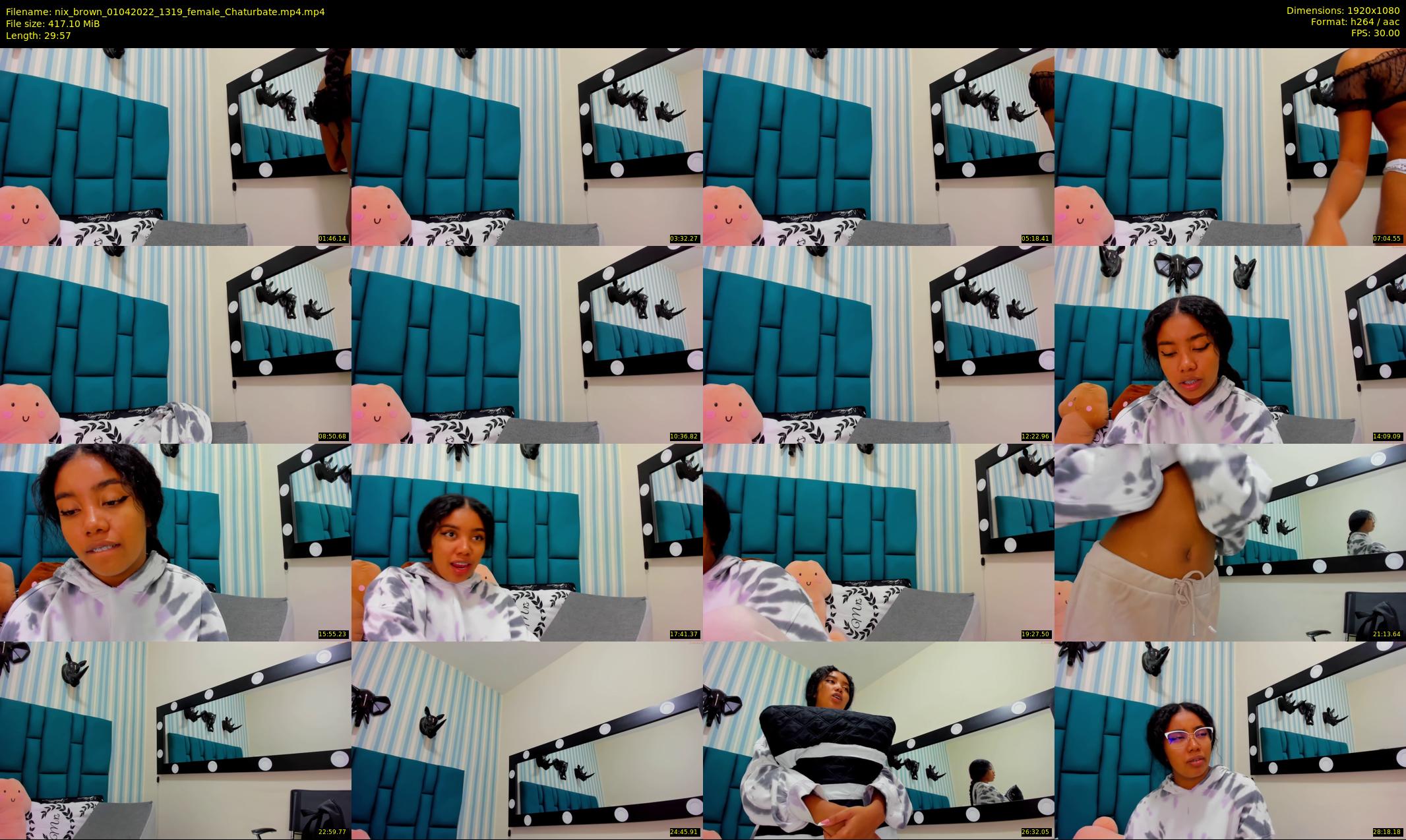 nix_brown — 30 minute Chaturbate female cam show recording, 1080p, Apr 1, 2022