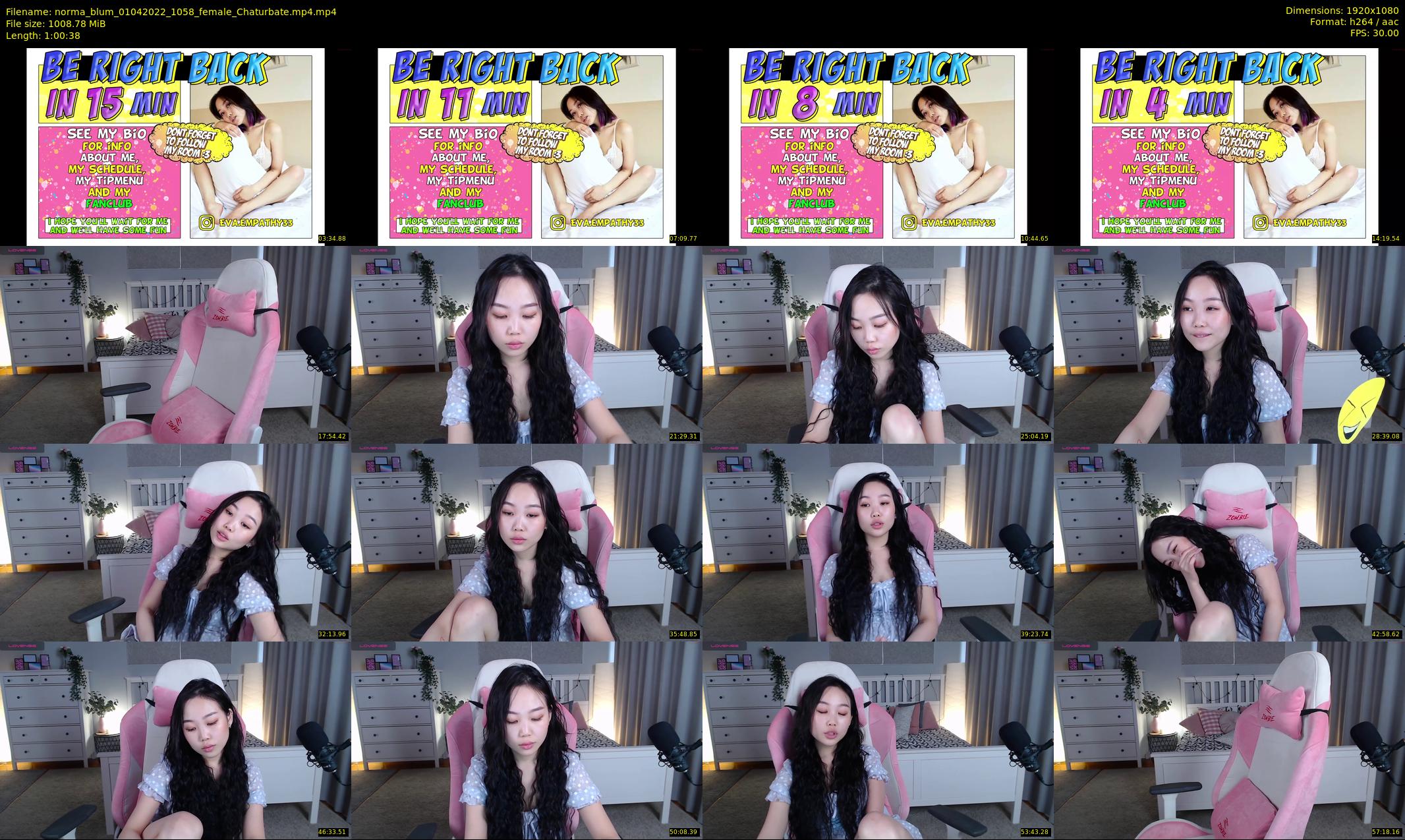 norma_blum — 61 minute Chaturbate female cam show recording, 1080p, Apr 1, 2022