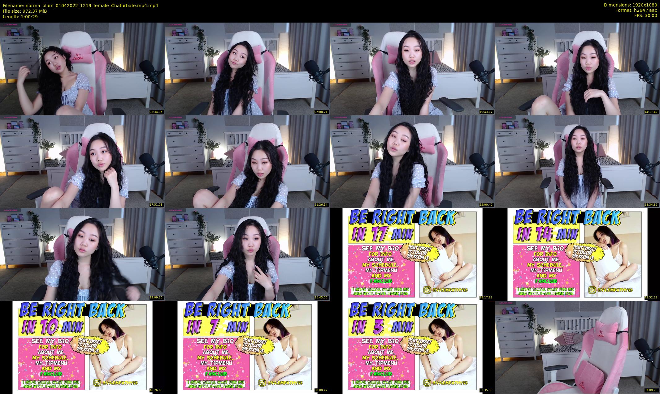 norma_blum — 61 minute Chaturbate female cam show recording, 1080p, Apr 1, 2022