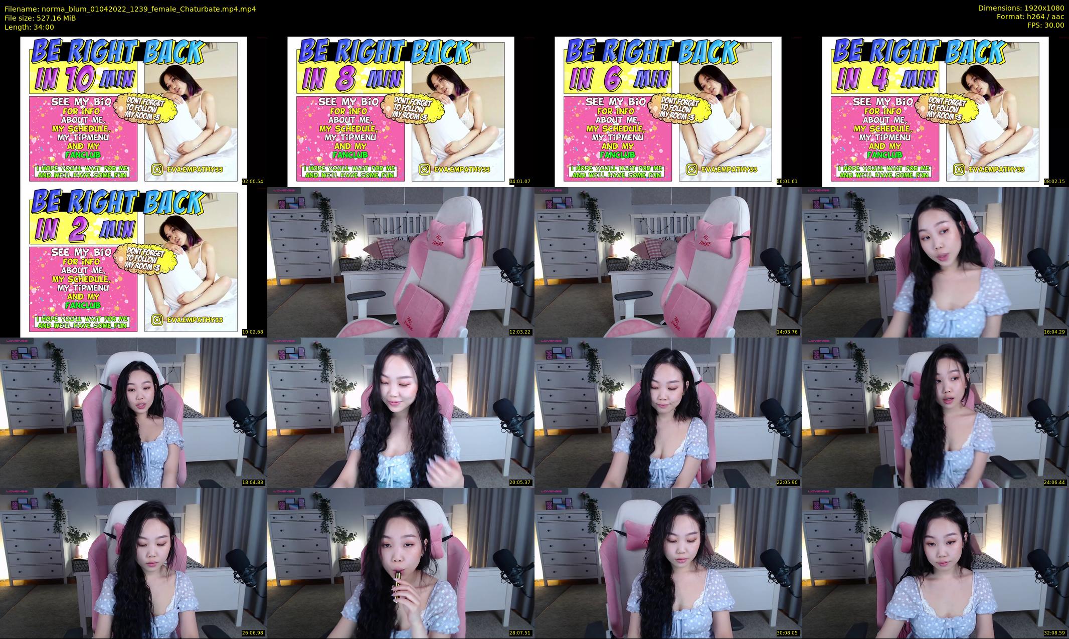 norma_blum — 34 minute Chaturbate female cam show recording, 1080p, Apr 1, 2022