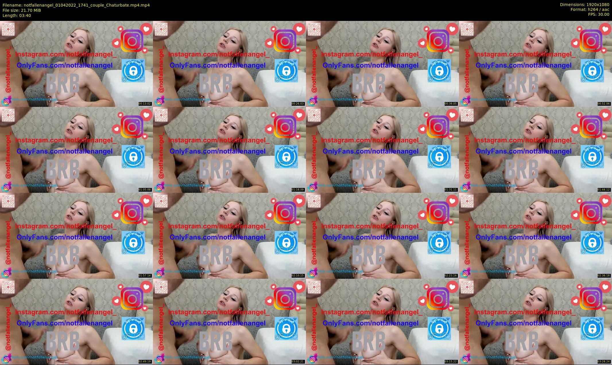notfallenangel — 4 minute Chaturbate couple cam show recording, 1080p, Apr 1, 2022