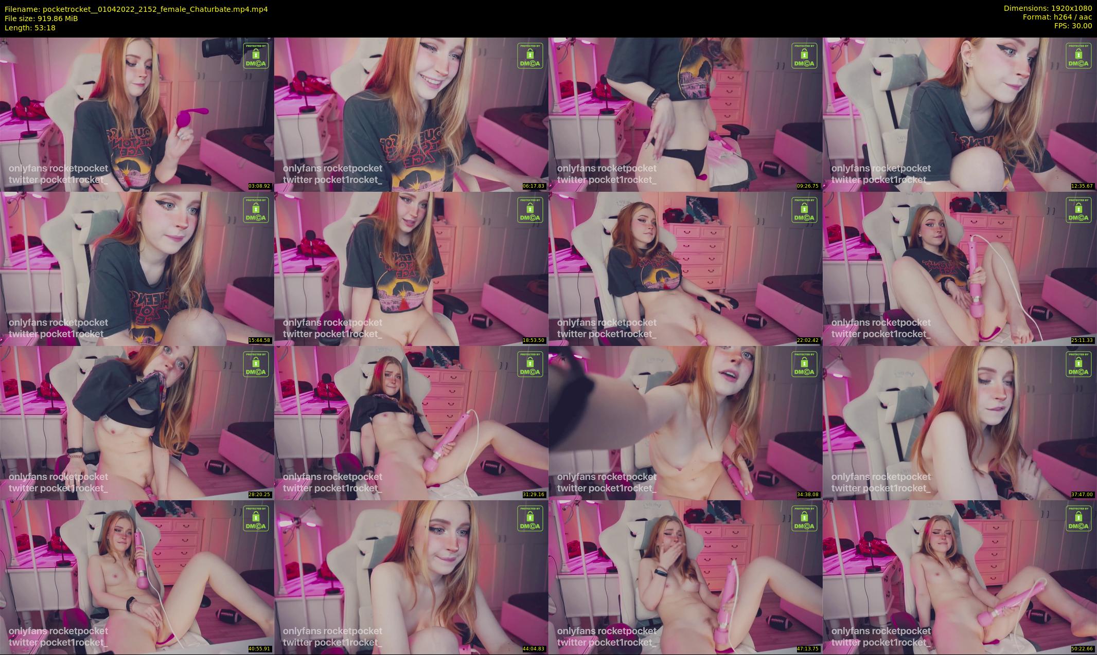 pocketrocket_ — 54 minute Chaturbate female cam show recording, 1080p, Apr 1, 2022