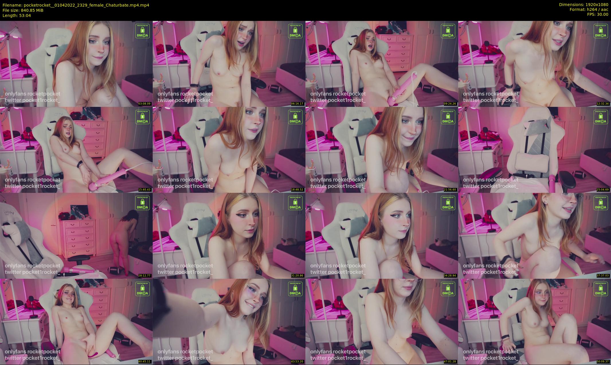 pocketrocket_ — 54 minute Chaturbate female cam show recording, 1080p, Apr 1, 2022