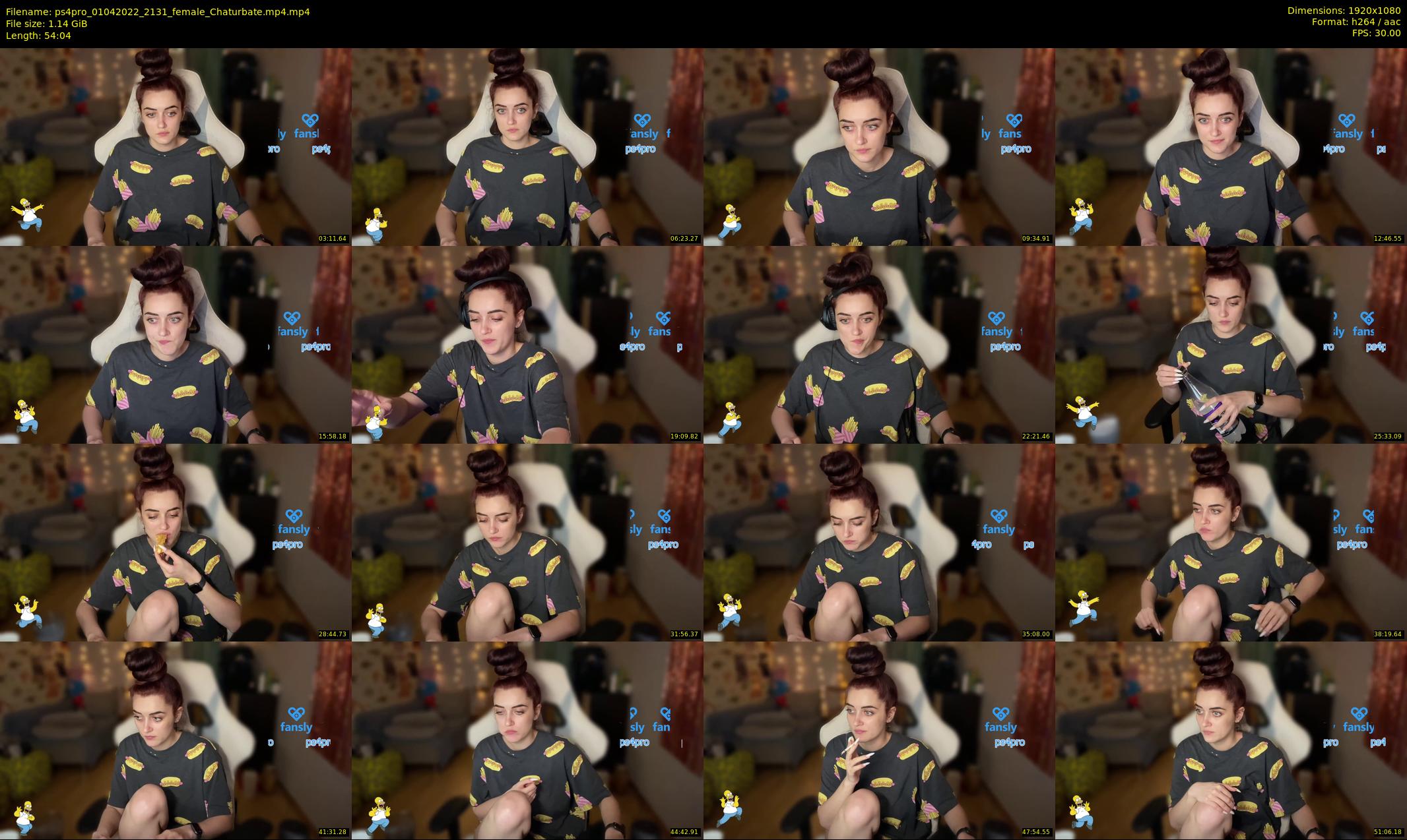 ps4pro — 55 minute Chaturbate female cam show recording, 1080p, Apr 1, 2022