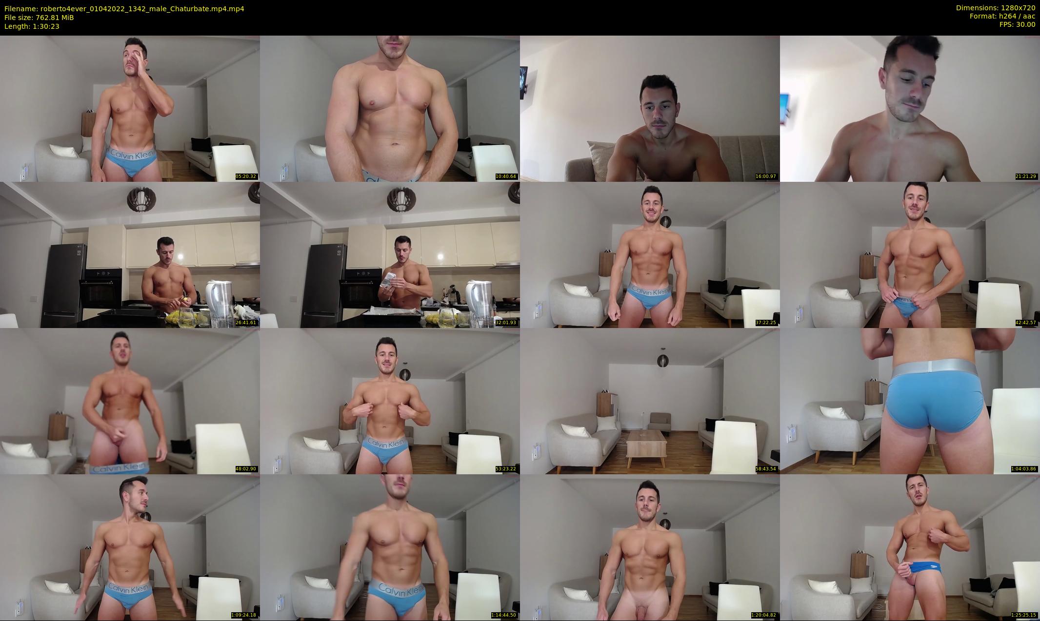 roberto4ever — 91 minute Chaturbate male cam show recording, 720p, Apr 1, 2022