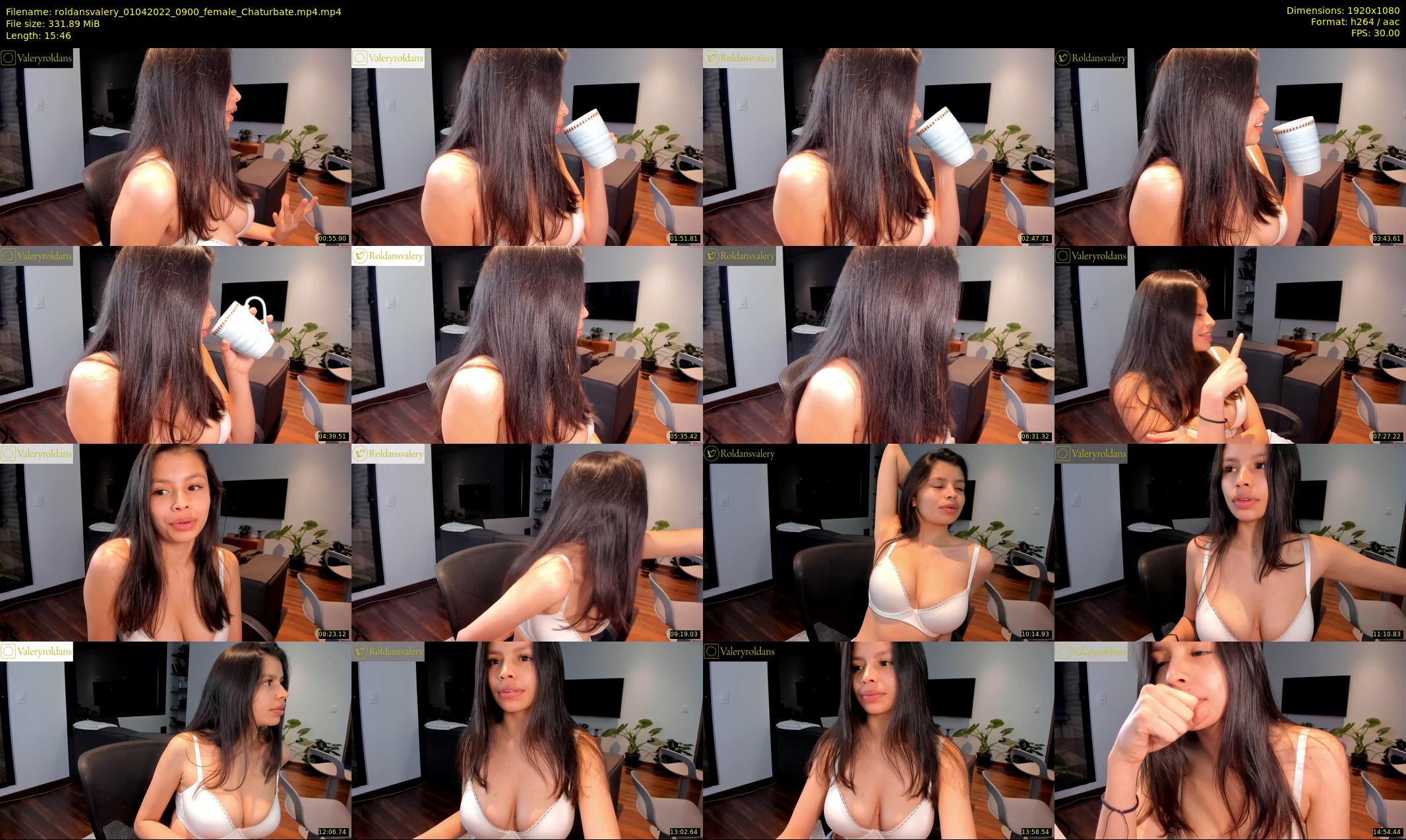 roldansvalery — 16 minute Chaturbate female cam show recording, 1080p, Apr 1, 2022