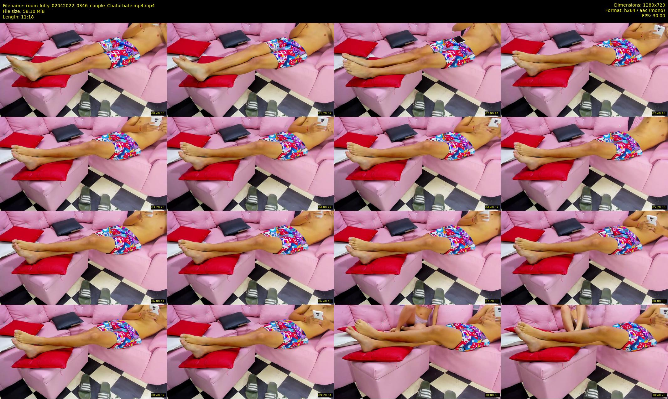 room_kitty — 12 minute Chaturbate couple cam show recording, 720p, Apr 2, 2022