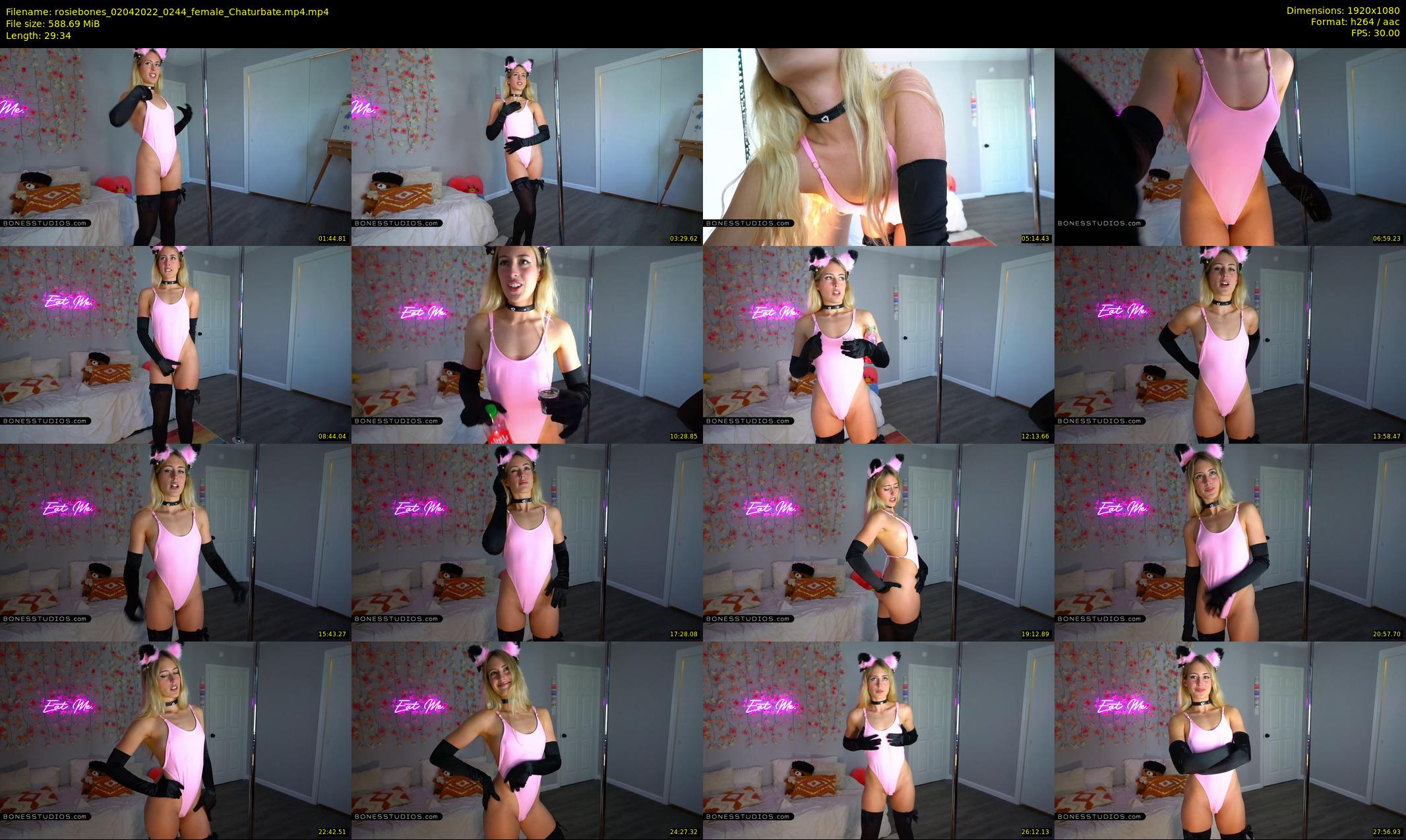 rosiebones — 30 minute Chaturbate female cam show recording, 1080p, Apr 2, 2022