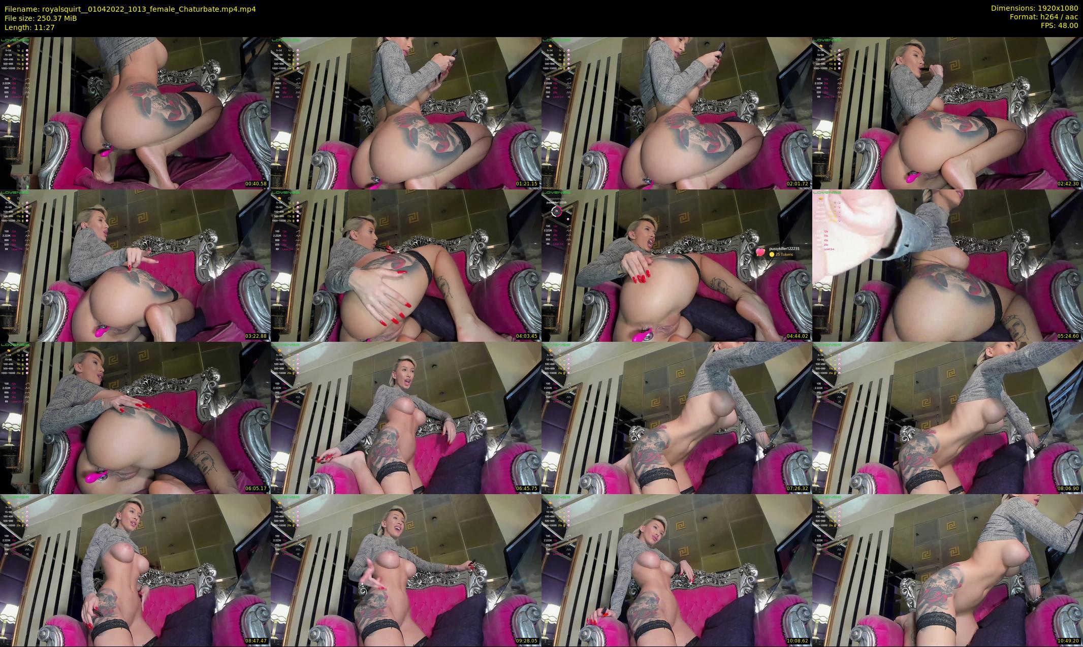 royalsquirt_ — 12 minute Chaturbate female cam show recording, 1080p, Apr 1, 2022
