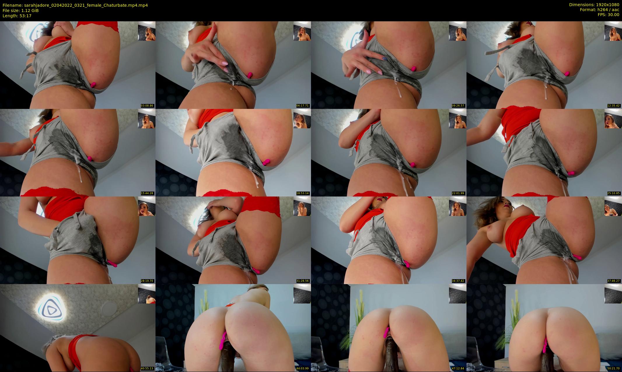sarahjadore — 54 minute Chaturbate female cam show recording, 1080p, Apr 2, 2022