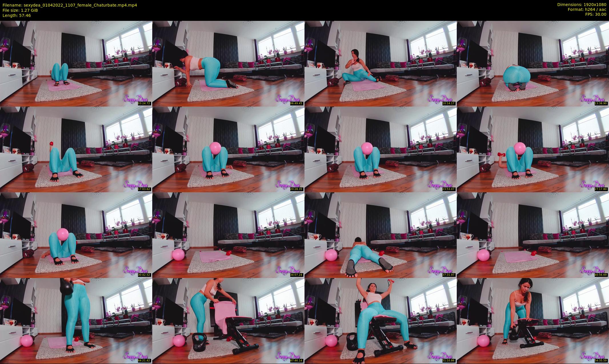 sexydea — 58 minute Chaturbate female cam show recording, 1080p, Apr 1, 2022
