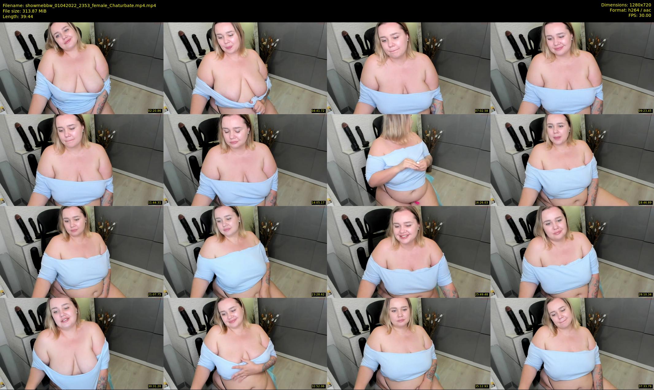 showmebbw — 40 minute Chaturbate female cam show recording, 720p, Apr 1, 2022