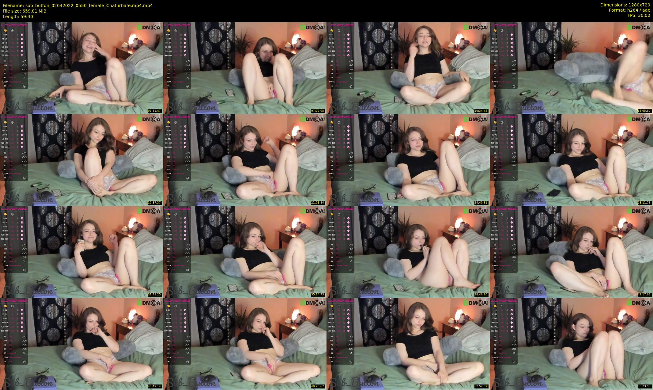 sub_button — 60 minute Chaturbate female cam show recording, 720p, Apr 2, 2022