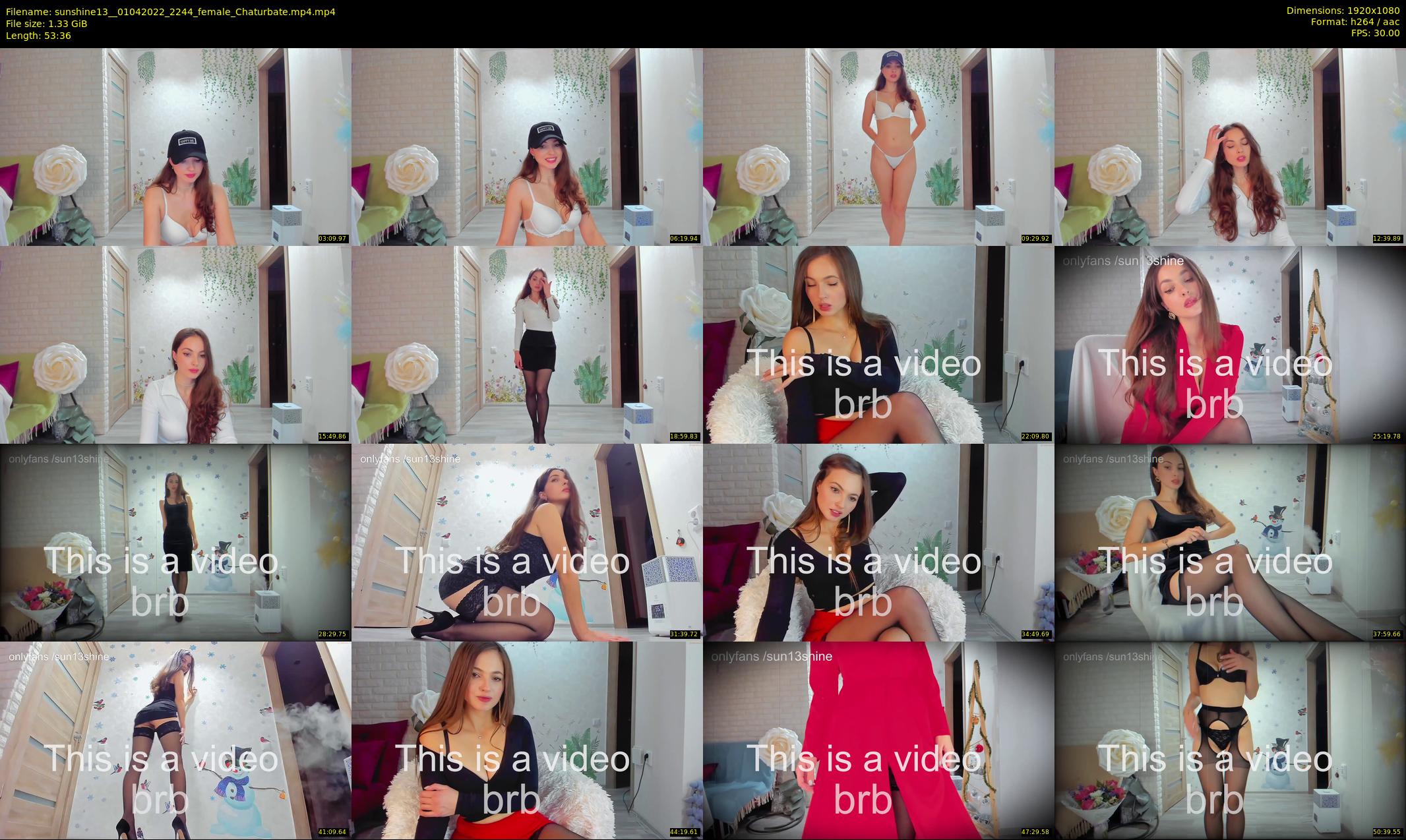 sunshine13_ — 54 minute Chaturbate female cam show recording, 1080p, Apr 1, 2022