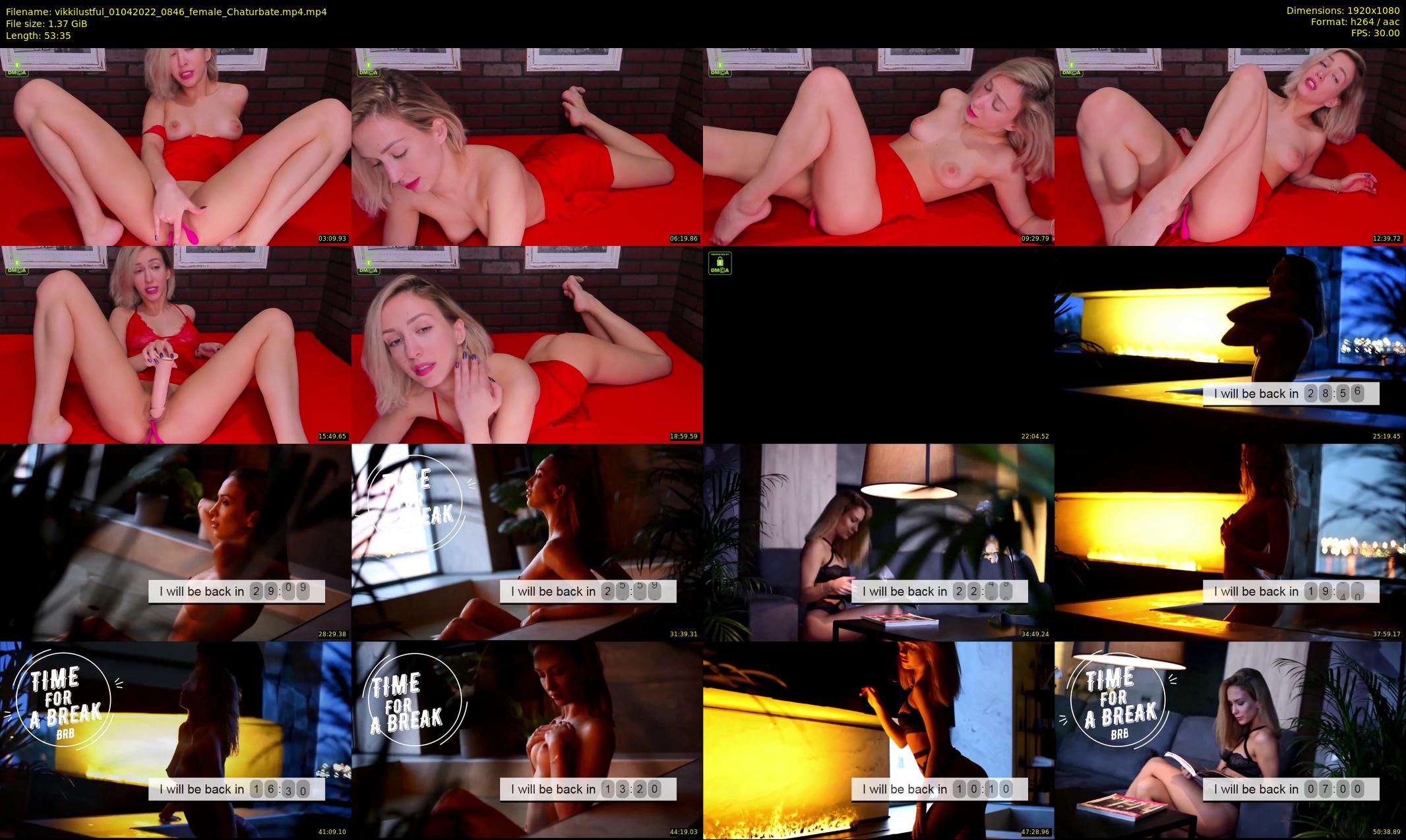 vikkilustful — 54 minute Chaturbate female cam show recording, 1080p, Apr 1, 2022