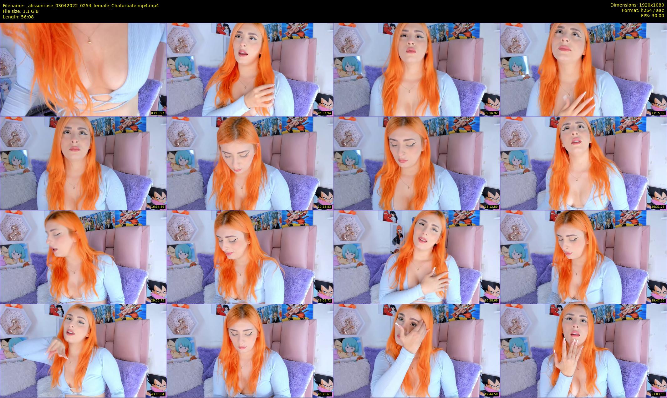 _alissonrose — 57 minute Chaturbate female cam show recording, 1080p, Apr 3, 2022