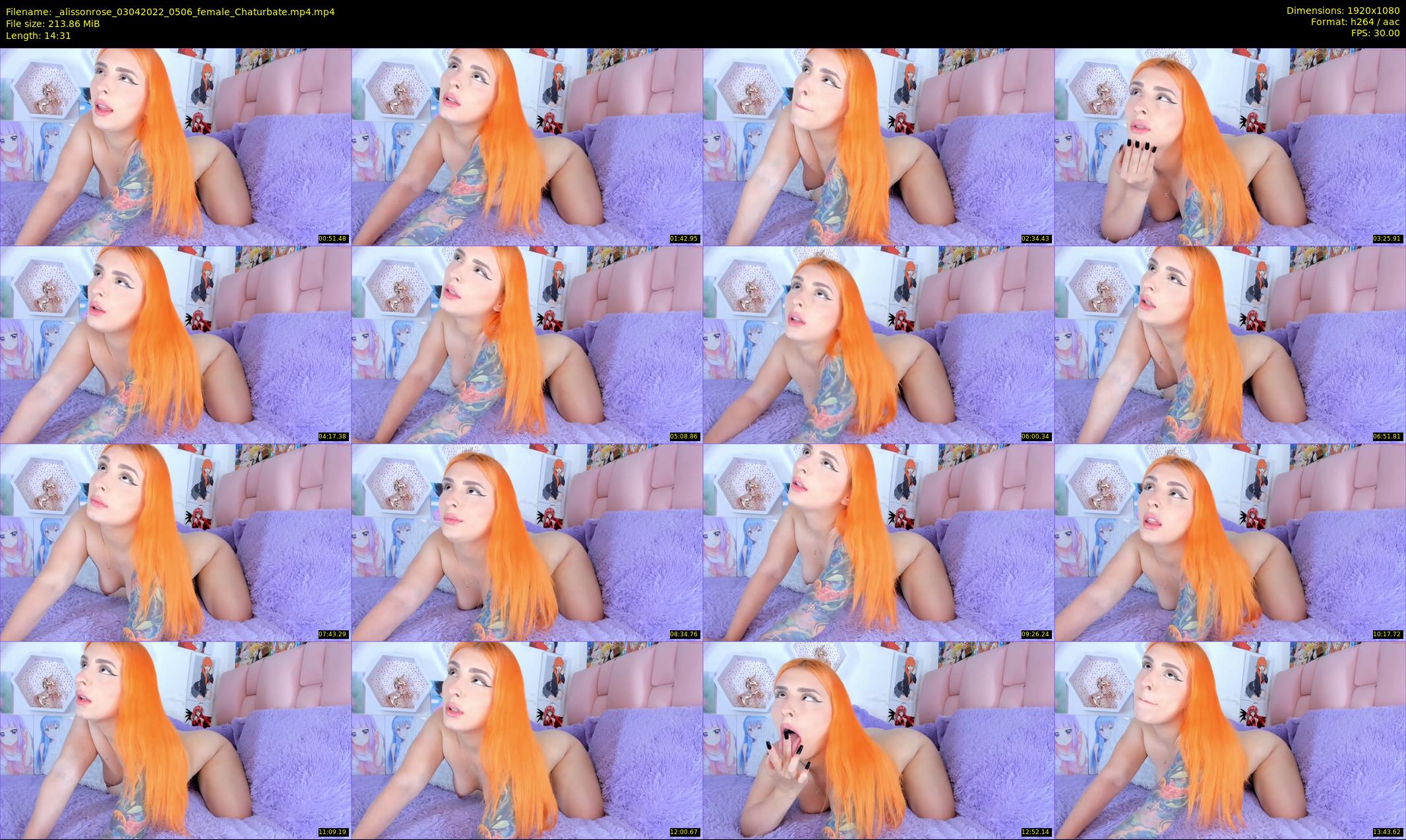 _alissonrose — 15 minute Chaturbate female cam show recording, 1080p, Apr 3, 2022