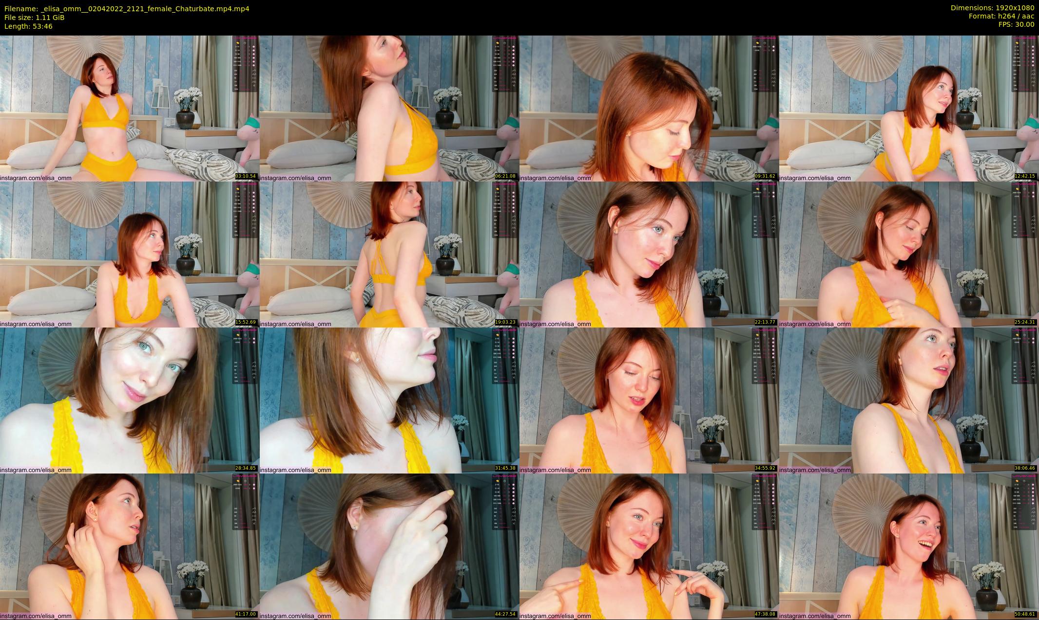 _elisa_omm_ — 54 minute Chaturbate female cam show recording, 1080p, Apr 2, 2022