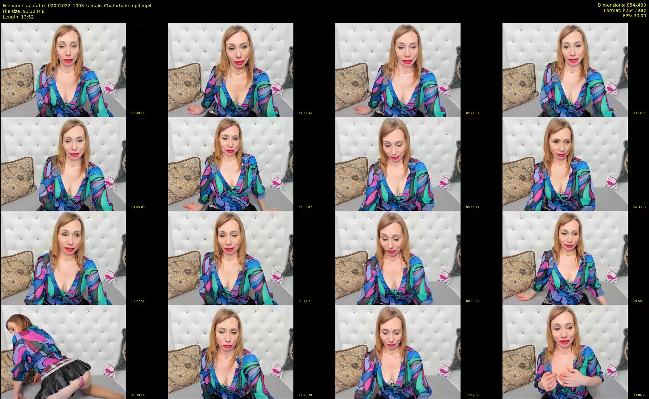 agatafox — 14 minute Chaturbate female cam show recording, 480p, Apr 2, 2022