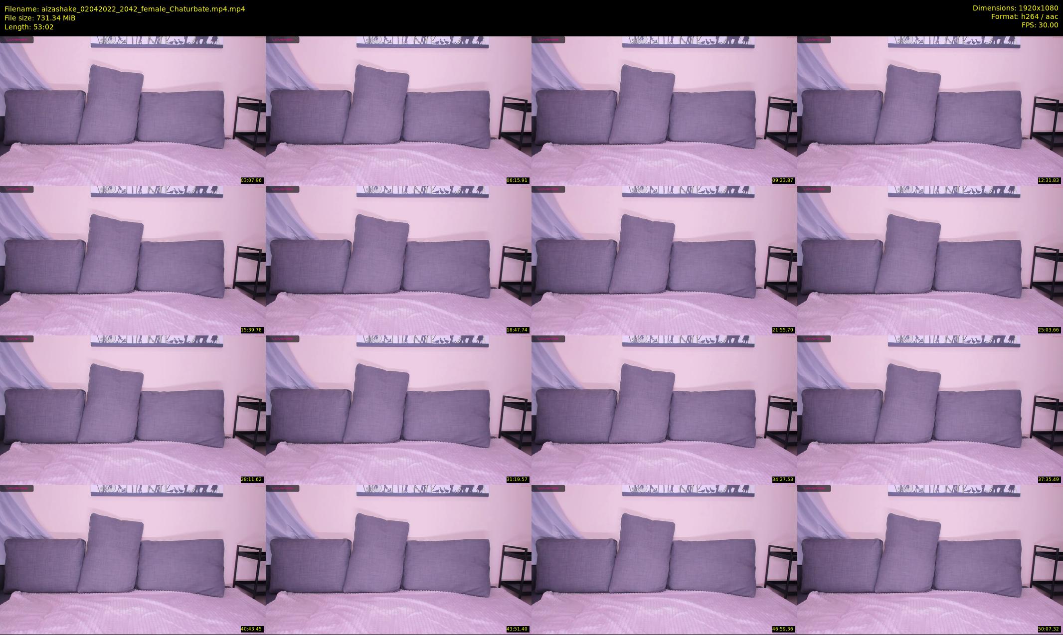 aizashake — 54 minute Chaturbate female cam show recording, 1080p, Apr 2, 2022