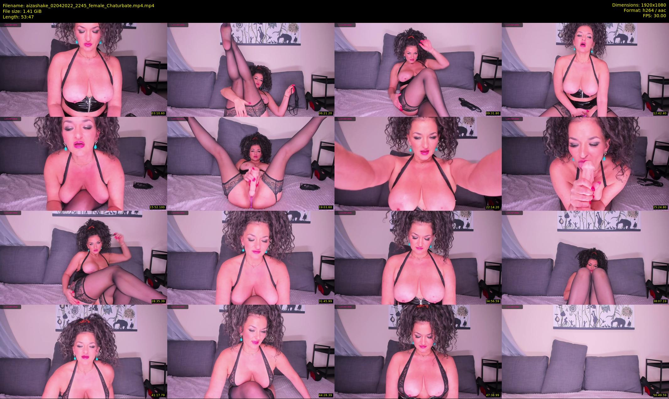 aizashake — 54 minute Chaturbate female cam show recording, 1080p, Apr 2, 2022