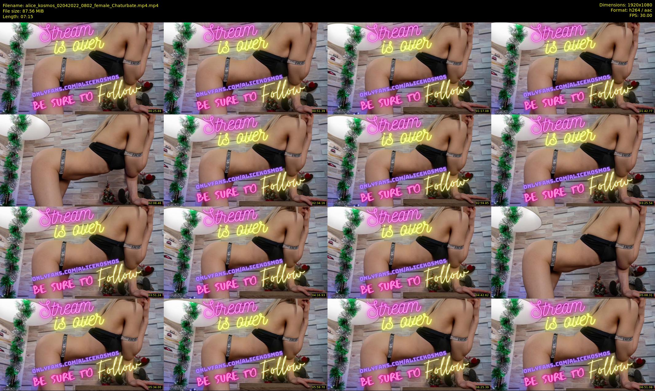 alice_kosmos — 8 minute Chaturbate female cam show recording, 1080p, Apr 2, 2022