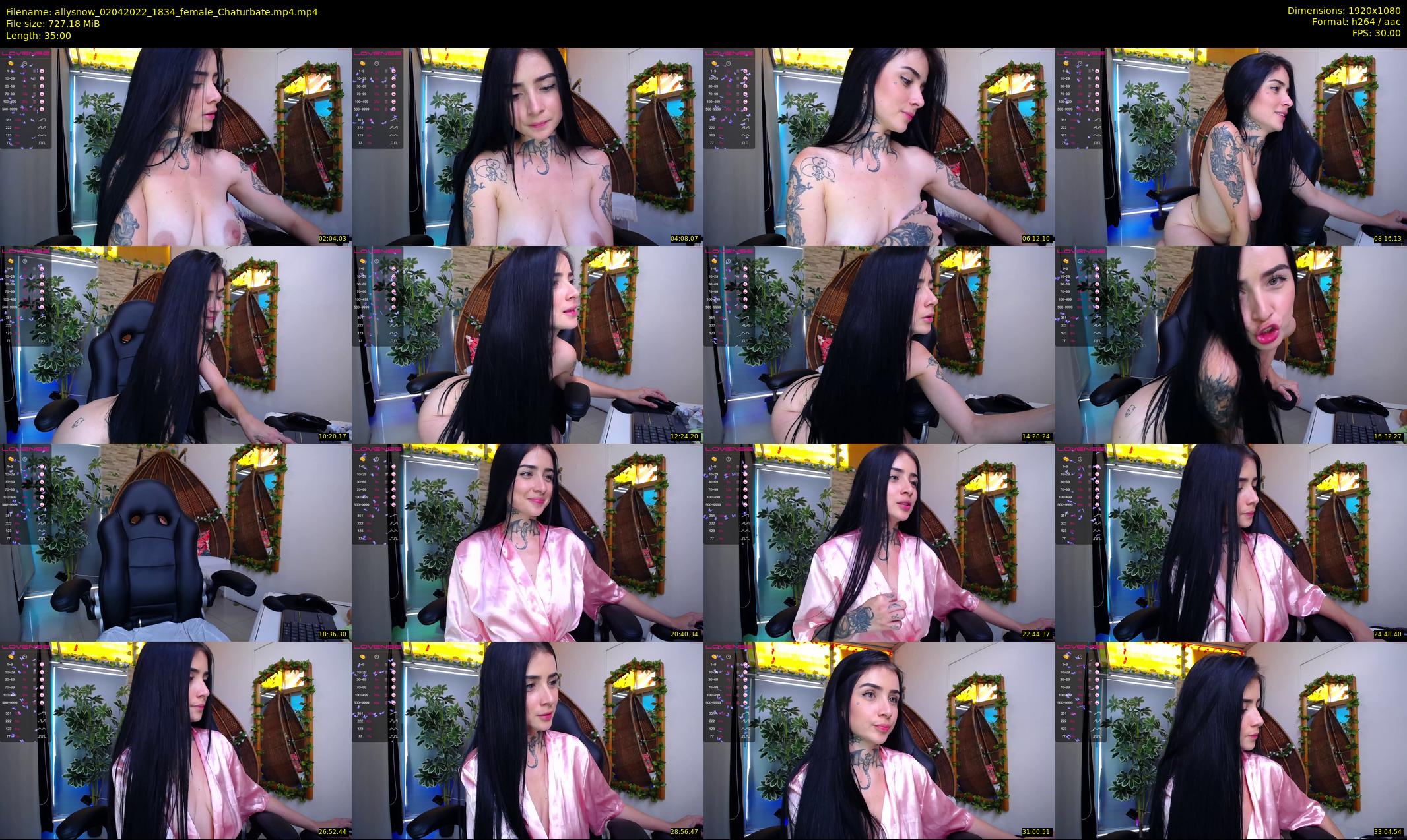 allysnow — 35 minute Chaturbate female cam show recording, 1080p, Apr 2, 2022