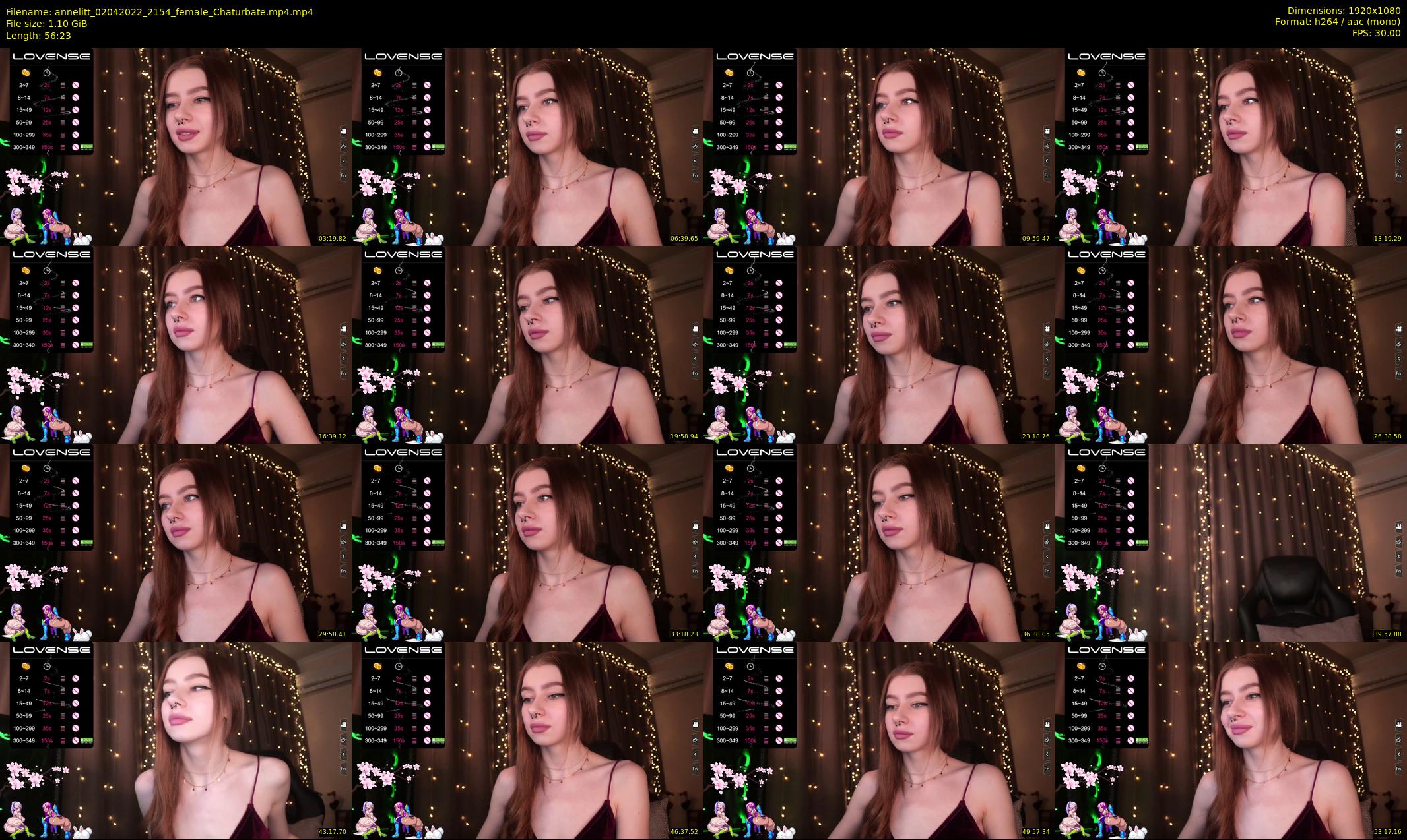 annelitt — 57 minute Chaturbate female cam show recording, 1080p, Apr 2, 2022