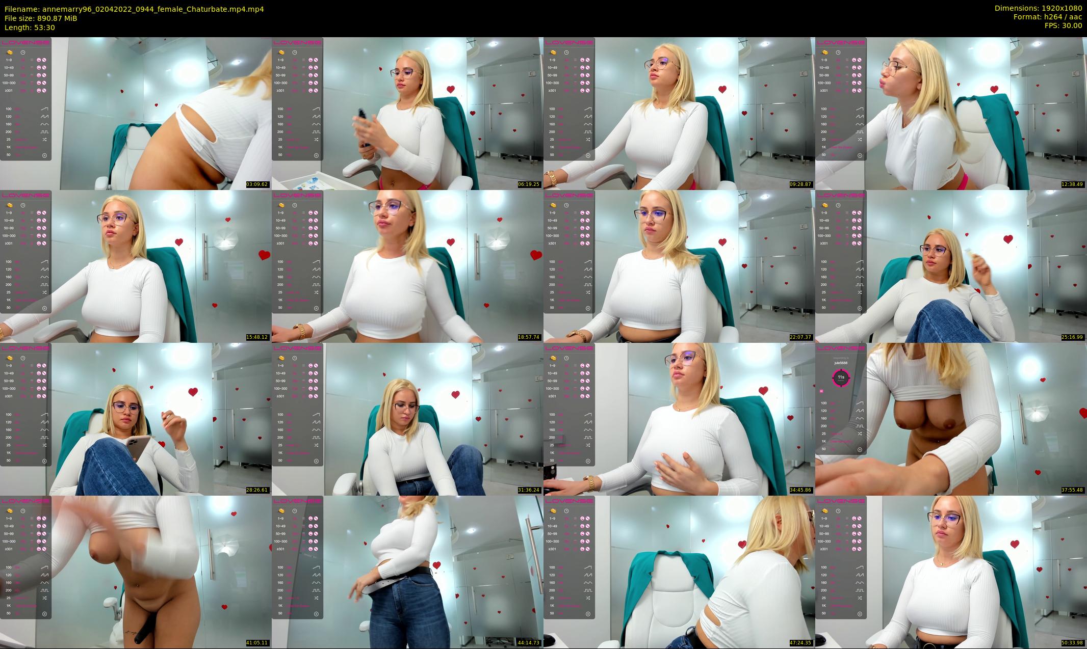 annemarry96 — 54 minute Chaturbate female cam show recording, 1080p, Apr 2, 2022