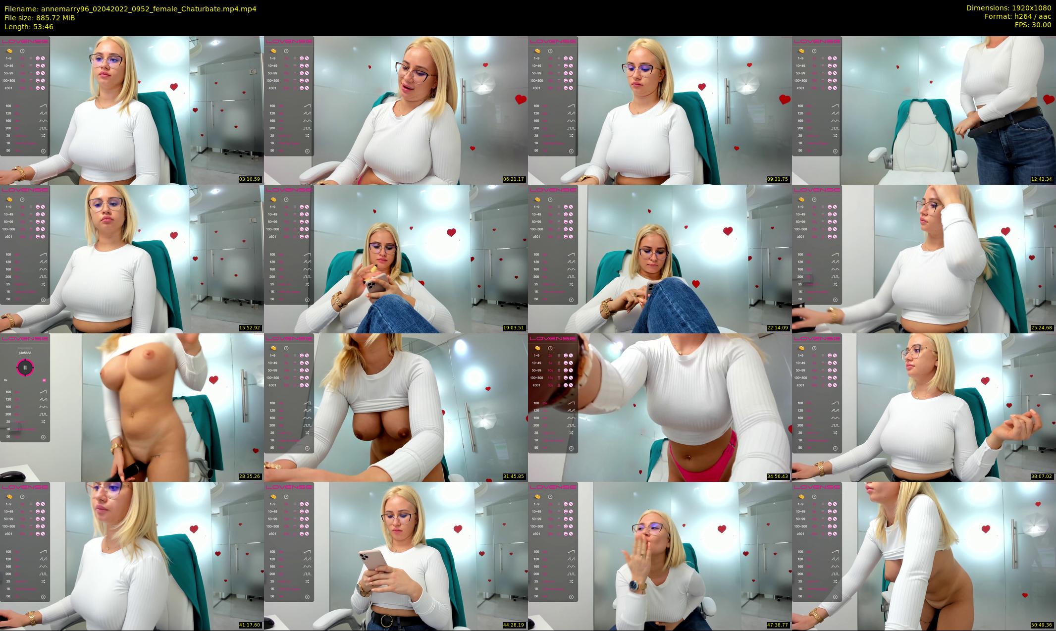 annemarry96 — 54 minute Chaturbate female cam show recording, 1080p, Apr 2, 2022