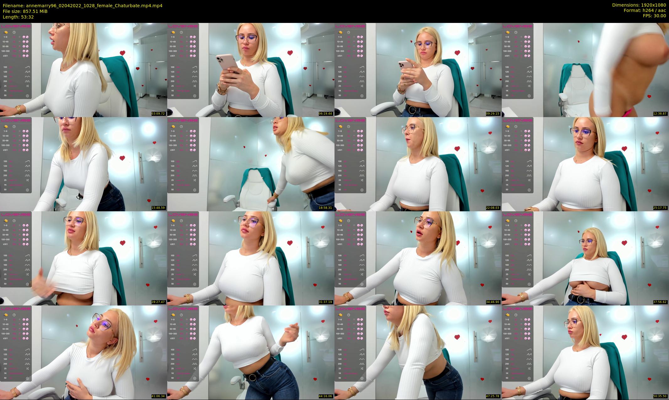 annemarry96 — 54 minute Chaturbate female cam show recording, 1080p, Apr 2, 2022