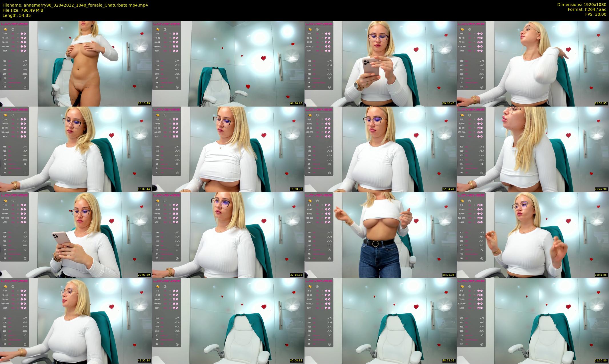 annemarry96 — 55 minute Chaturbate female cam show recording, 1080p, Apr 2, 2022