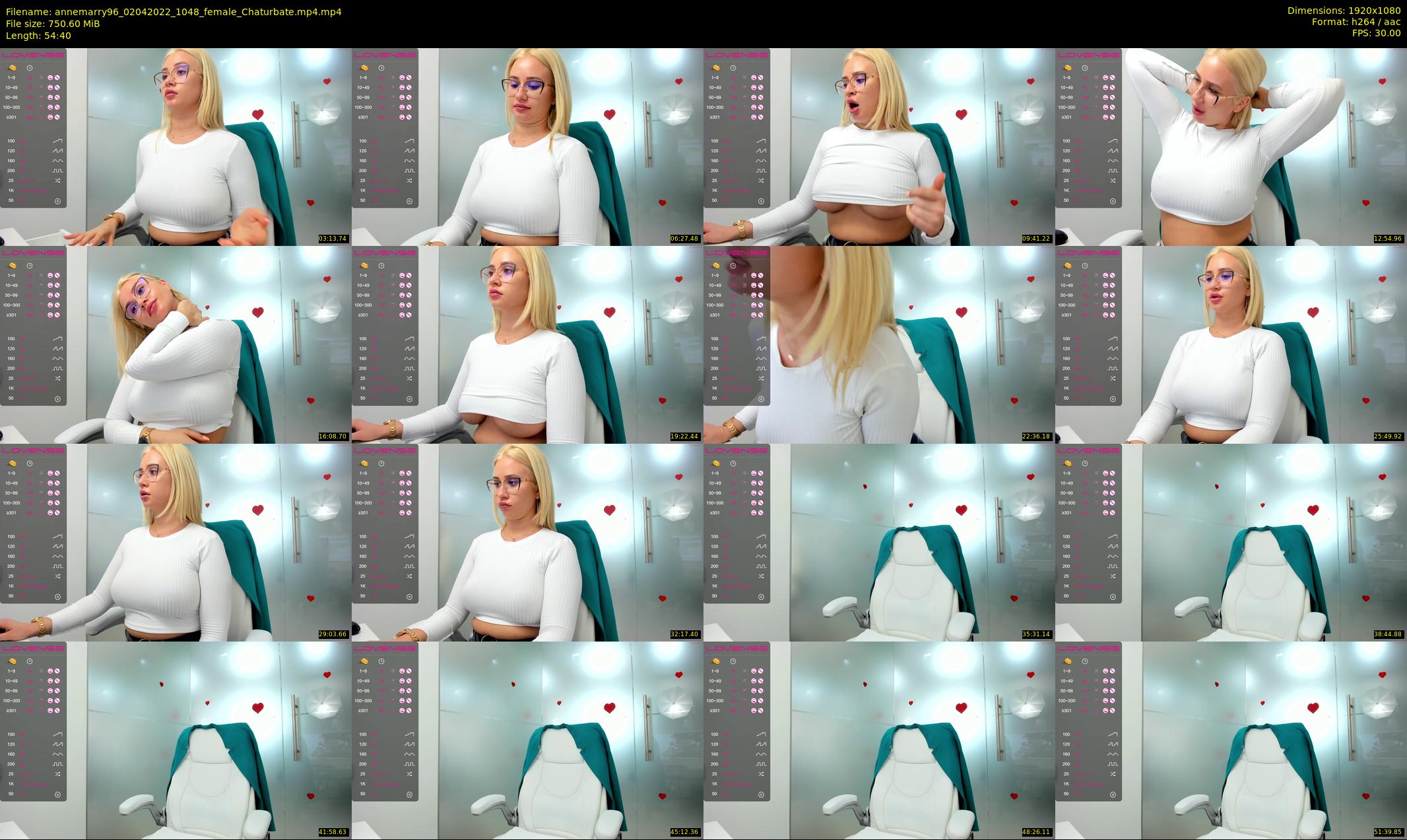 annemarry96 — 55 minute Chaturbate female cam show recording, 1080p, Apr 2, 2022