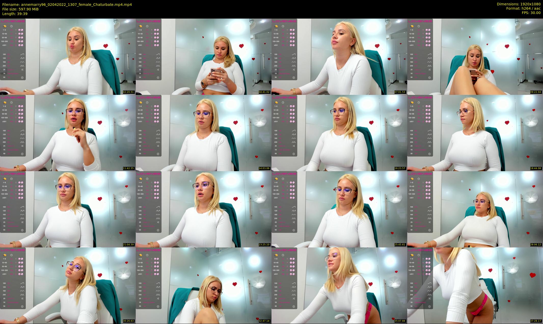 annemarry96 — 40 minute Chaturbate female cam show recording, 1080p, Apr 2, 2022