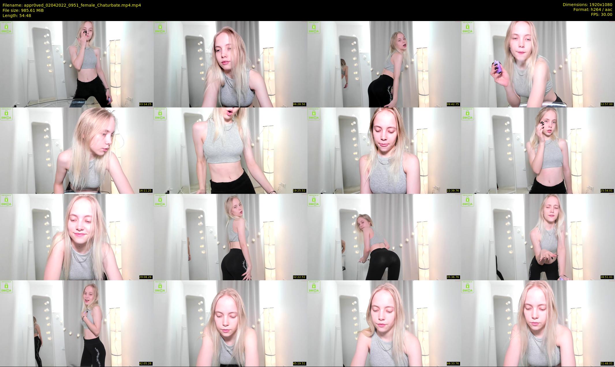 appr0ved — 55 minute Chaturbate female cam show recording, 1080p, Apr 2, 2022