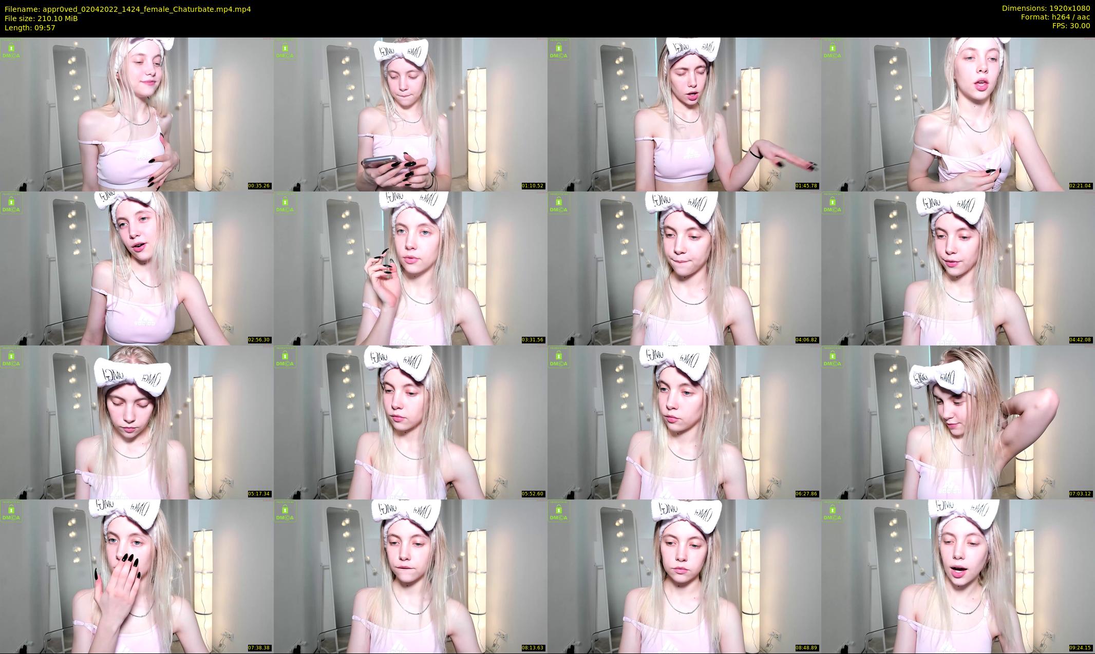appr0ved — 10 minute Chaturbate female cam show recording, 1080p, Apr 2, 2022