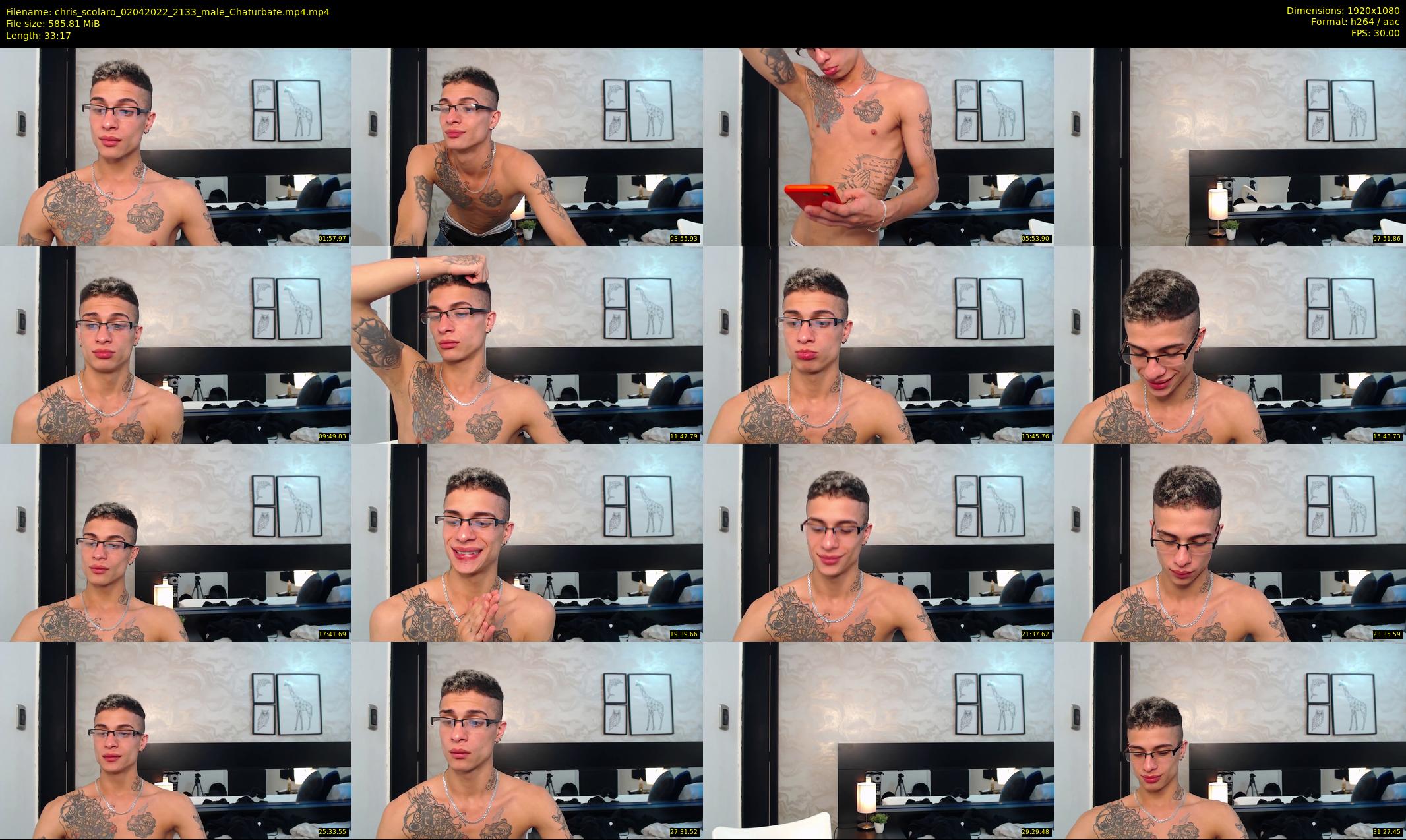 chris_scolaro — 34 minute Chaturbate male cam show recording, 1080p, Apr 2, 2022