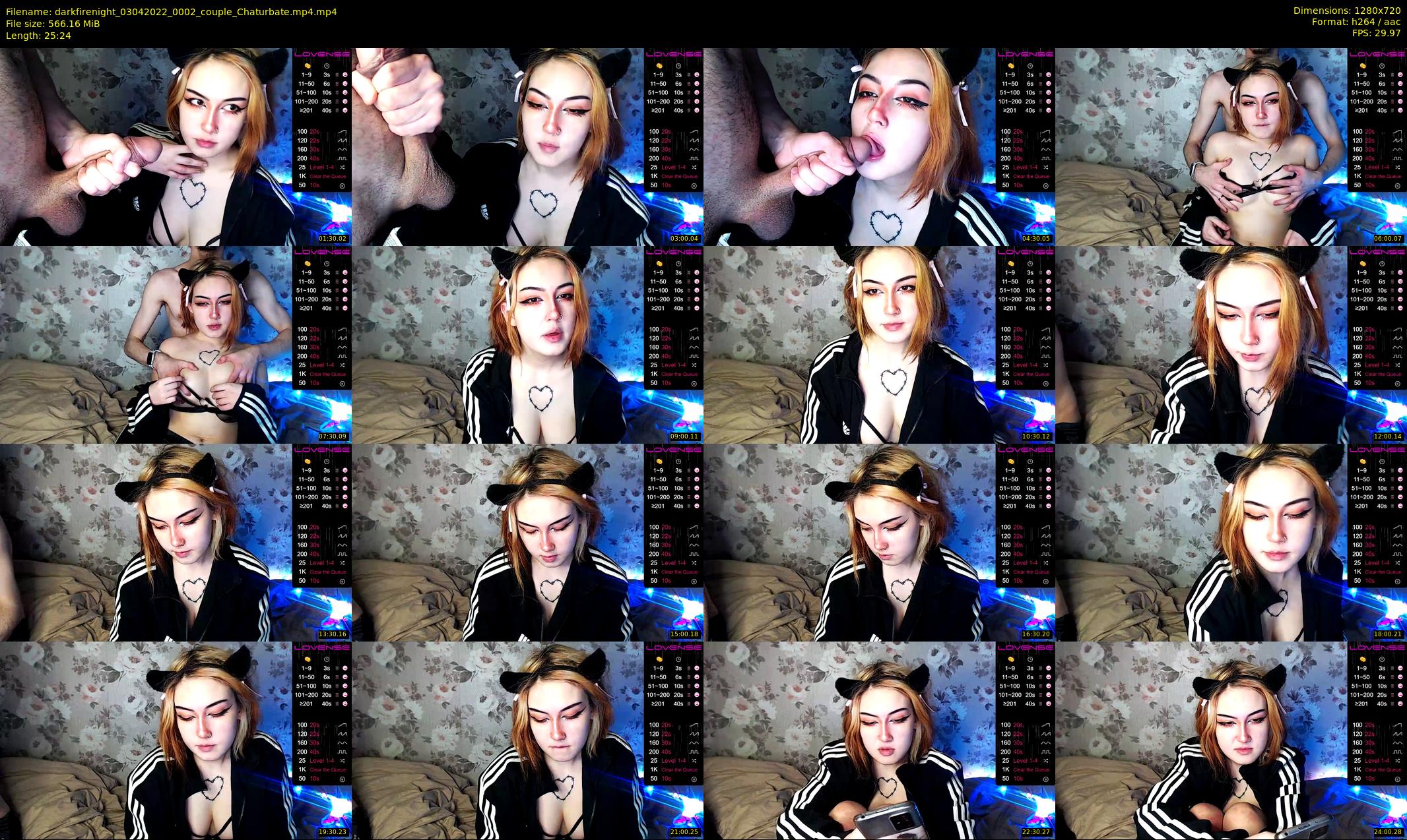 darkfirenight — 26 minute Chaturbate couple cam show recording, 720p, Apr 3, 2022