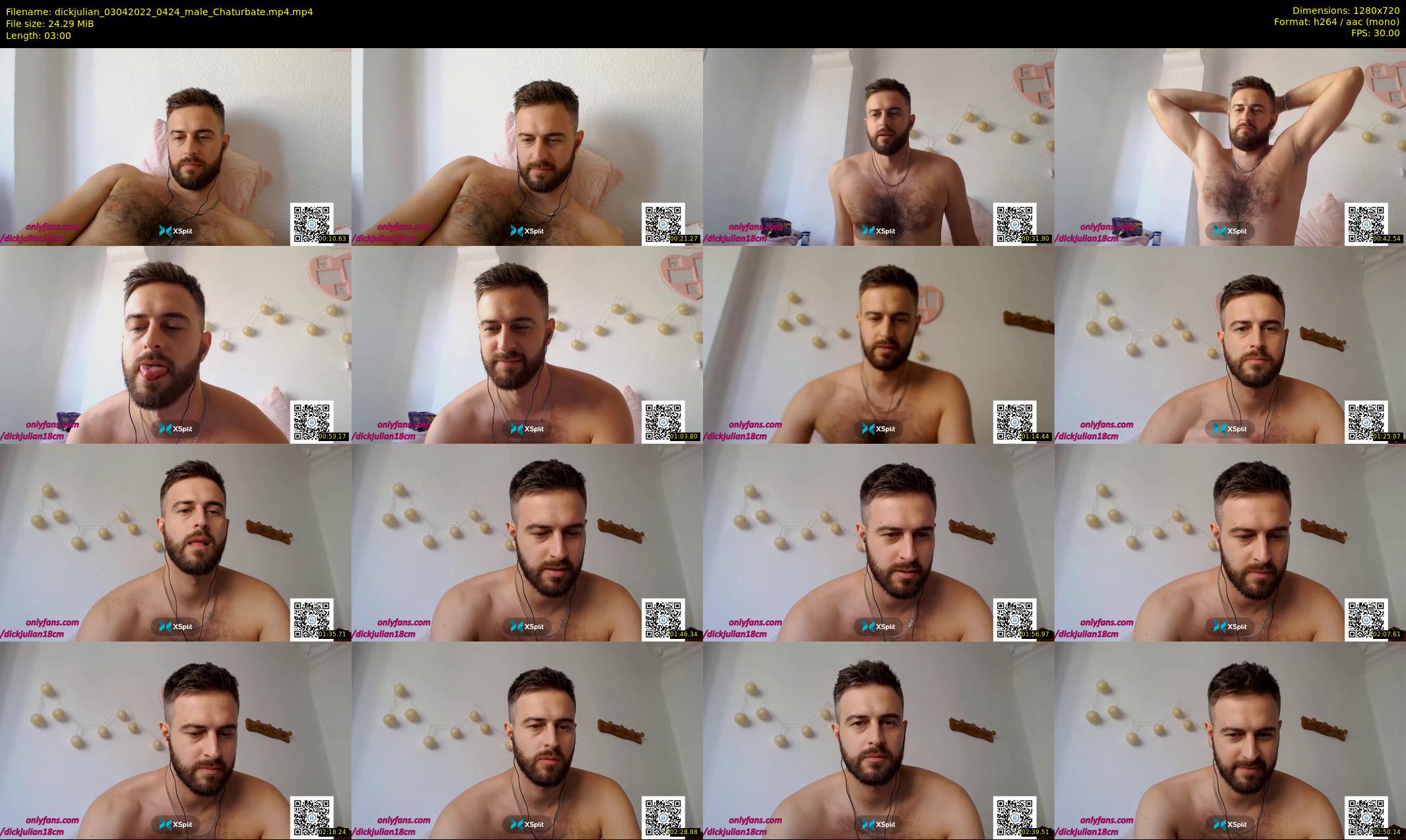 dickjulian — 3 minute Chaturbate male cam show recording, 720p, Apr 3, 2022
