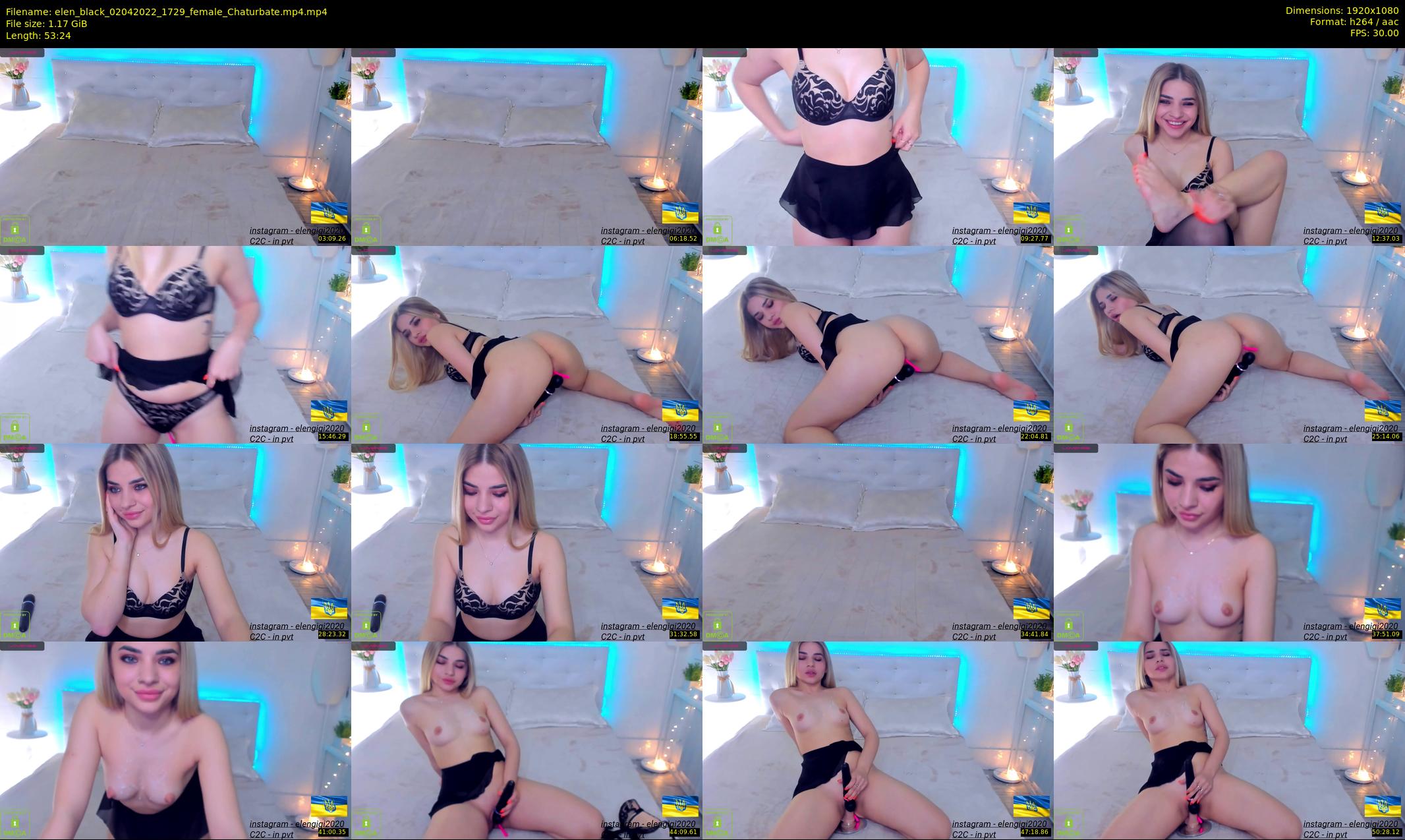 elen_black — 54 minute Chaturbate female cam show recording, 1080p, Apr 2, 2022