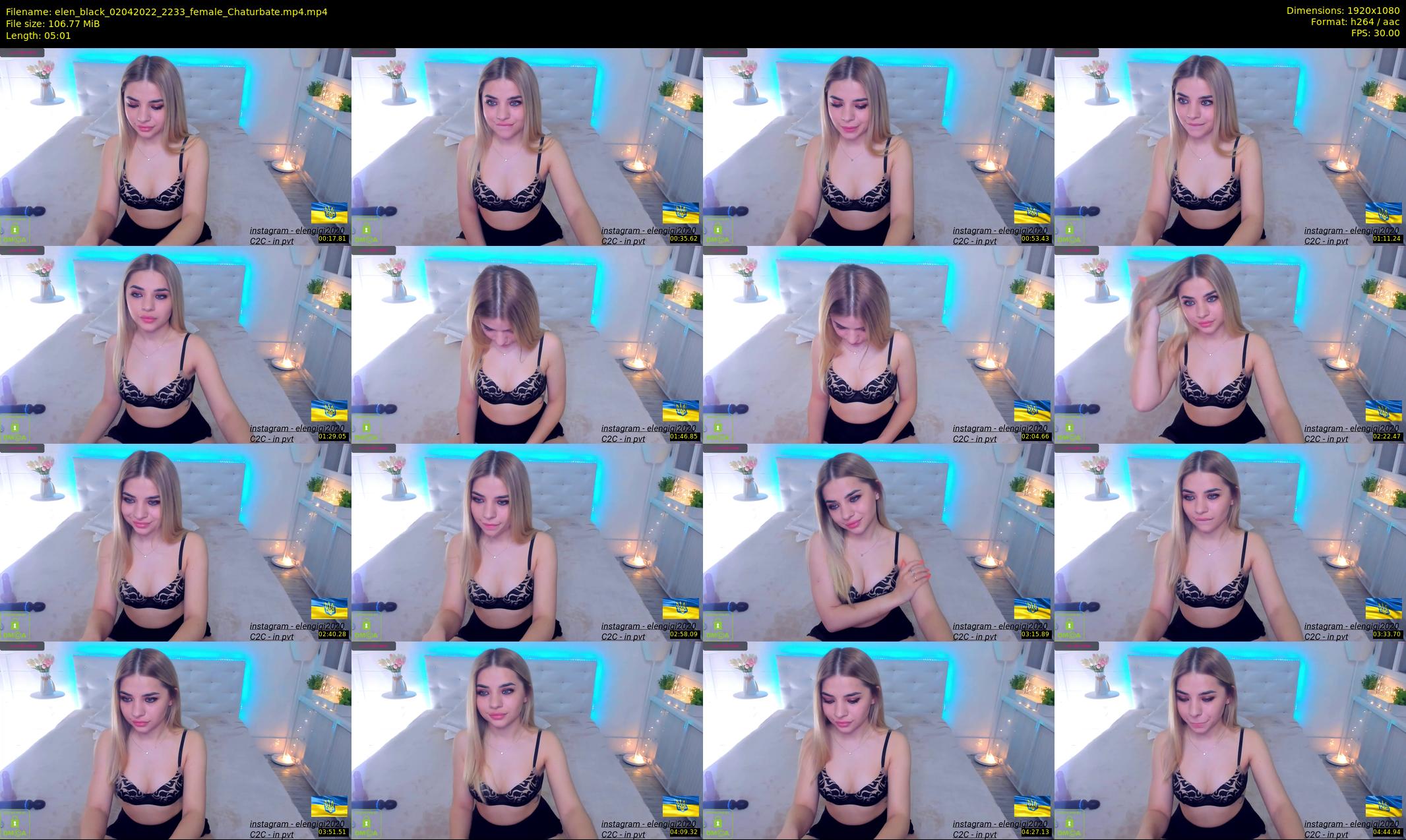 elen_black — 6 minute Chaturbate female cam show recording, 1080p, Apr 2, 2022