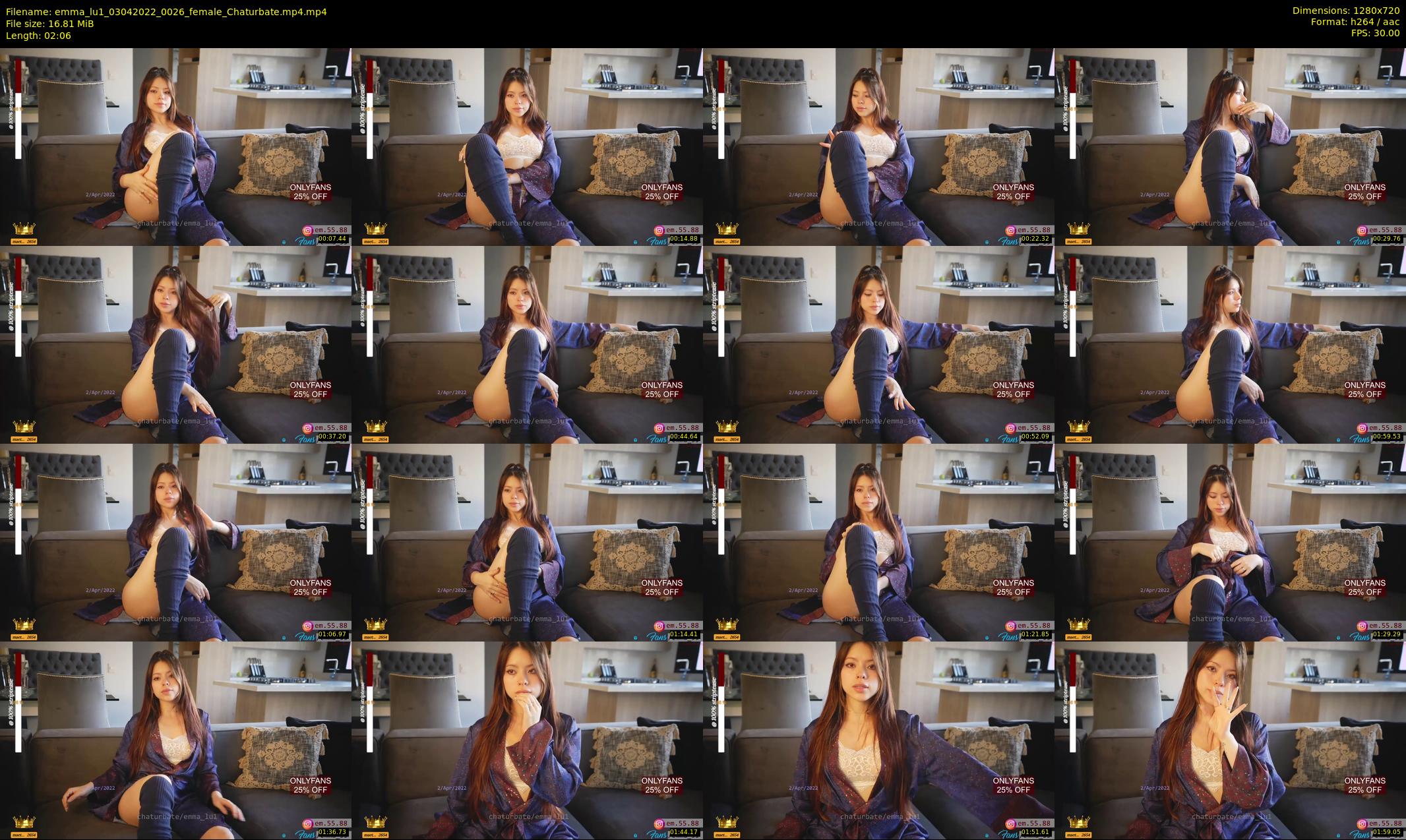 emma_lu1 — 3 minute Chaturbate female cam show recording, 720p, Apr 3, 2022